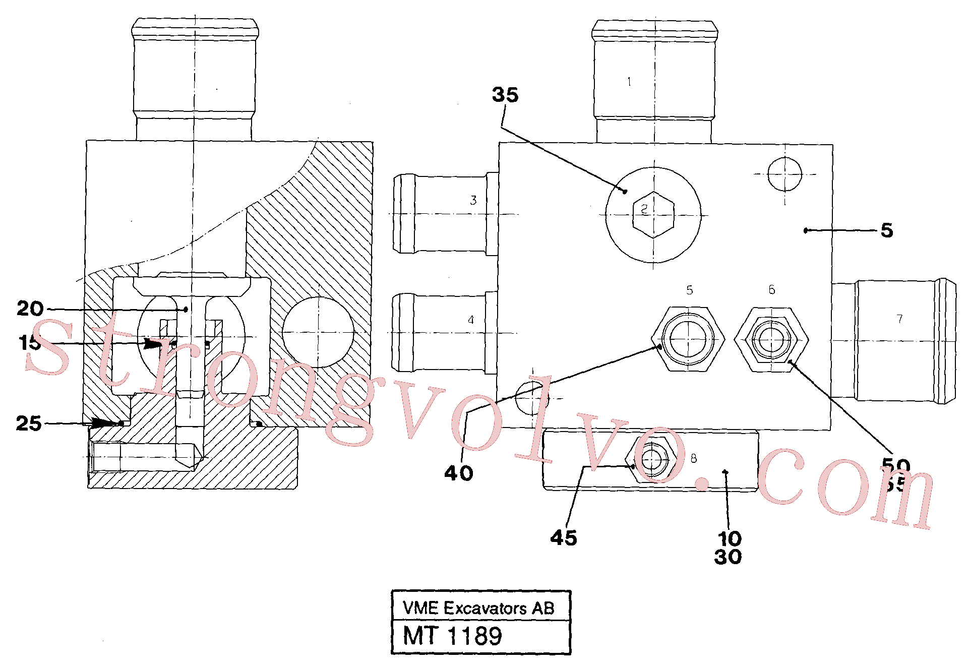 Volvo Montagem VOE14254458 Carcaça Acessórios