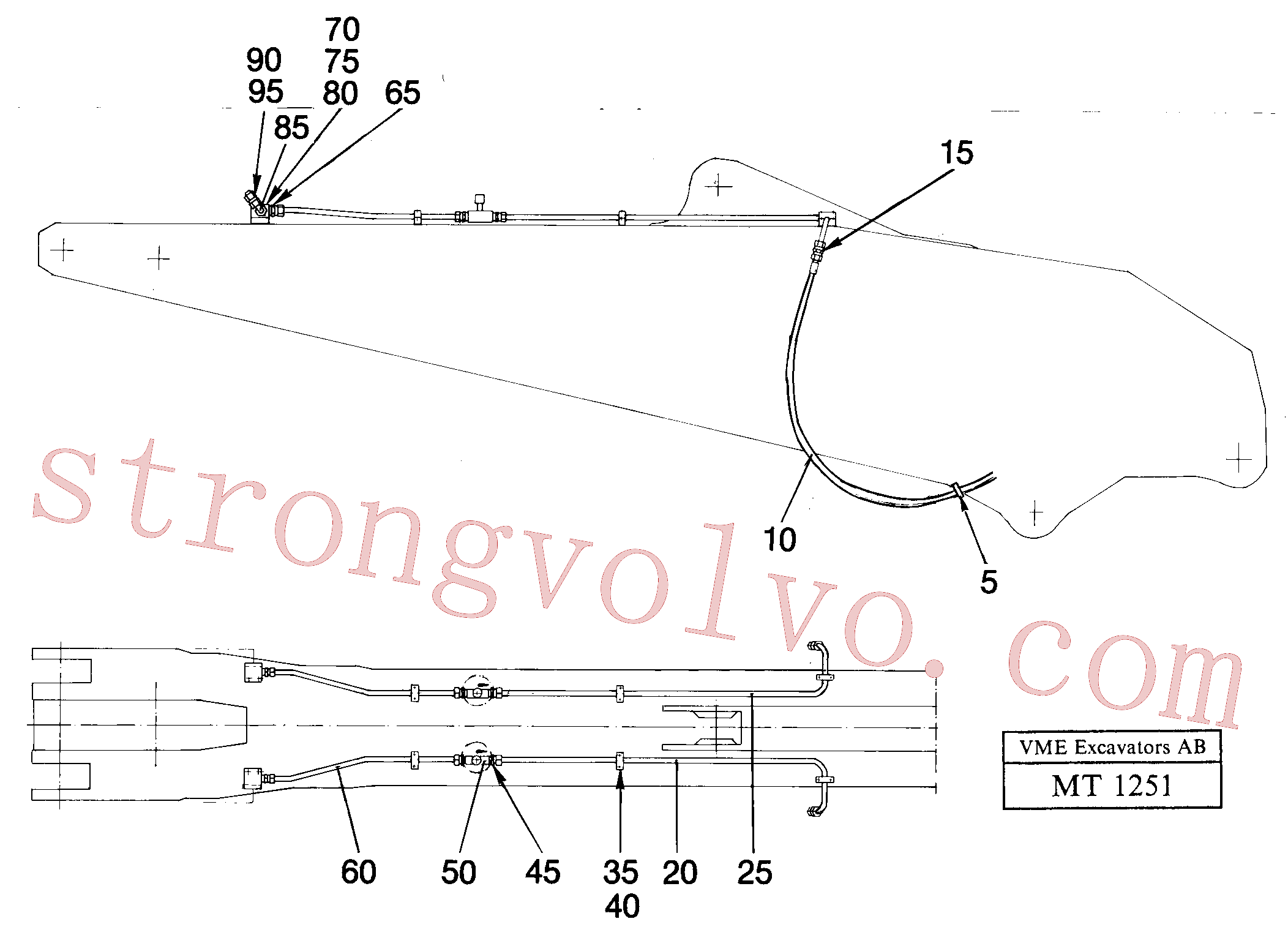 China Made VOE14084857 Chapa Volvo Acessórios para escavadeira