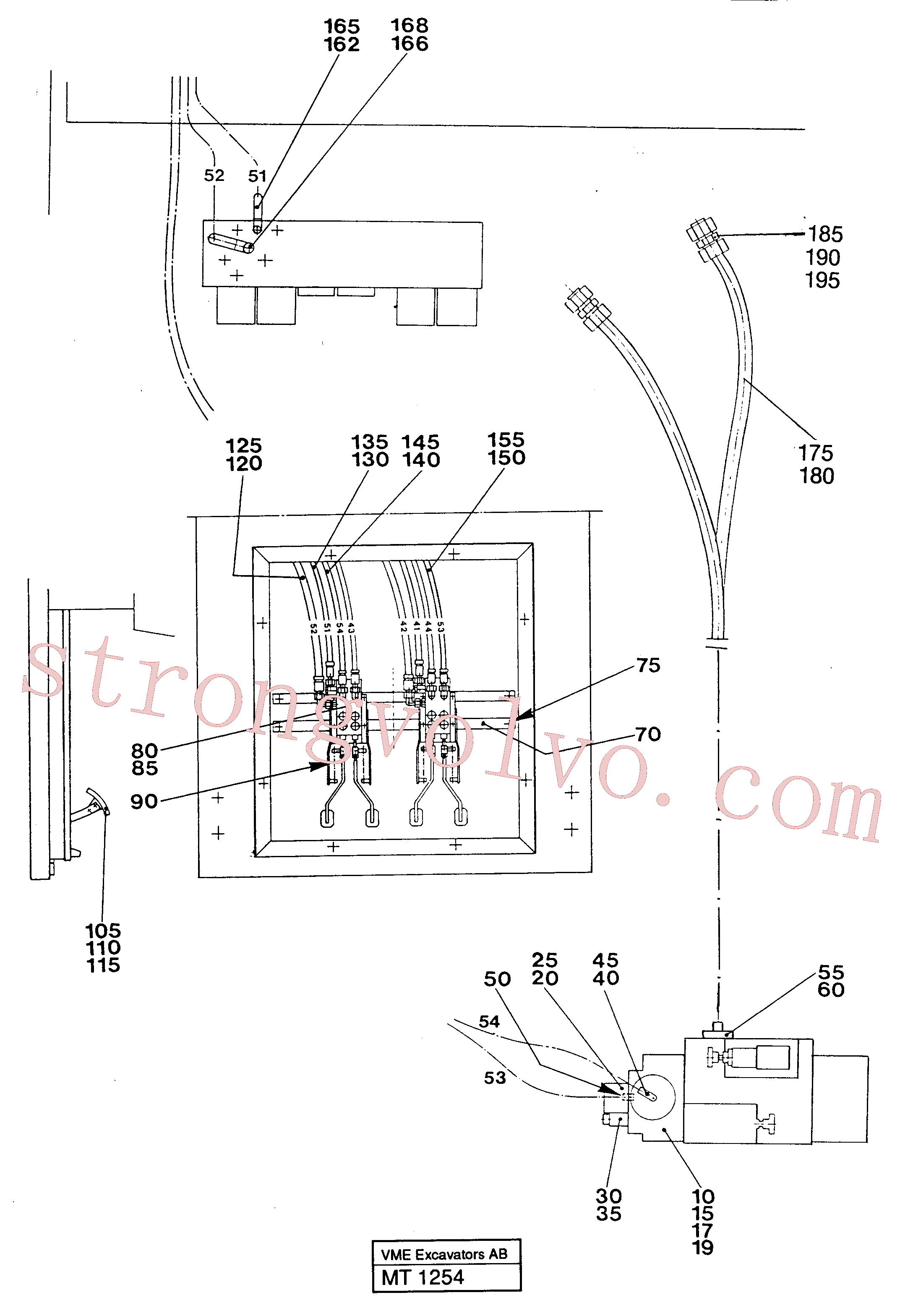 China Made VOE14244467 Lock Fitting Volvo Acessórios para escavadeira