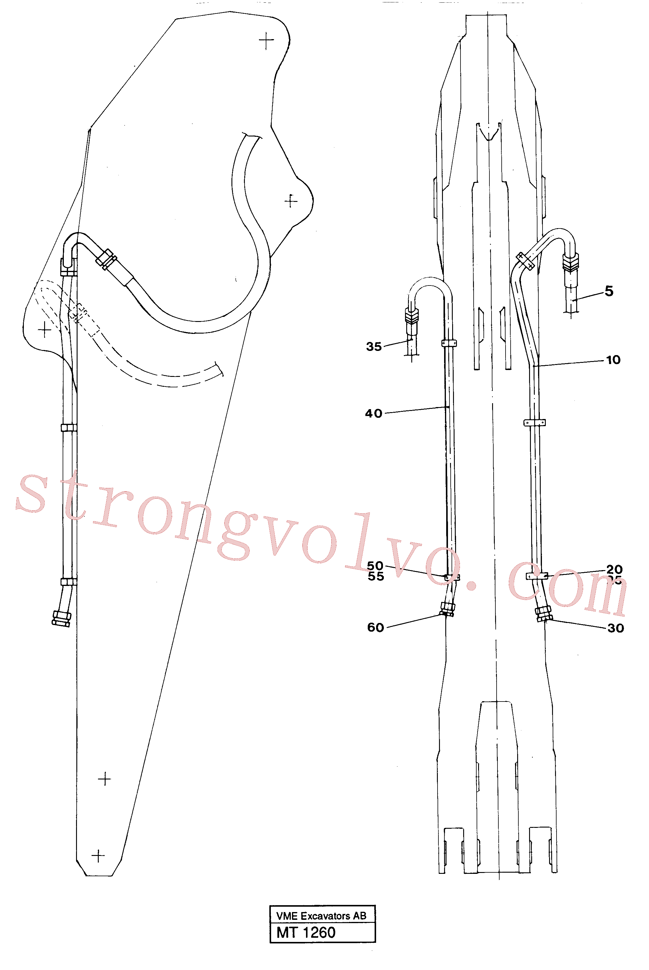China Made VOE14042045 Tampa Volvo Acessórios para escavadeira