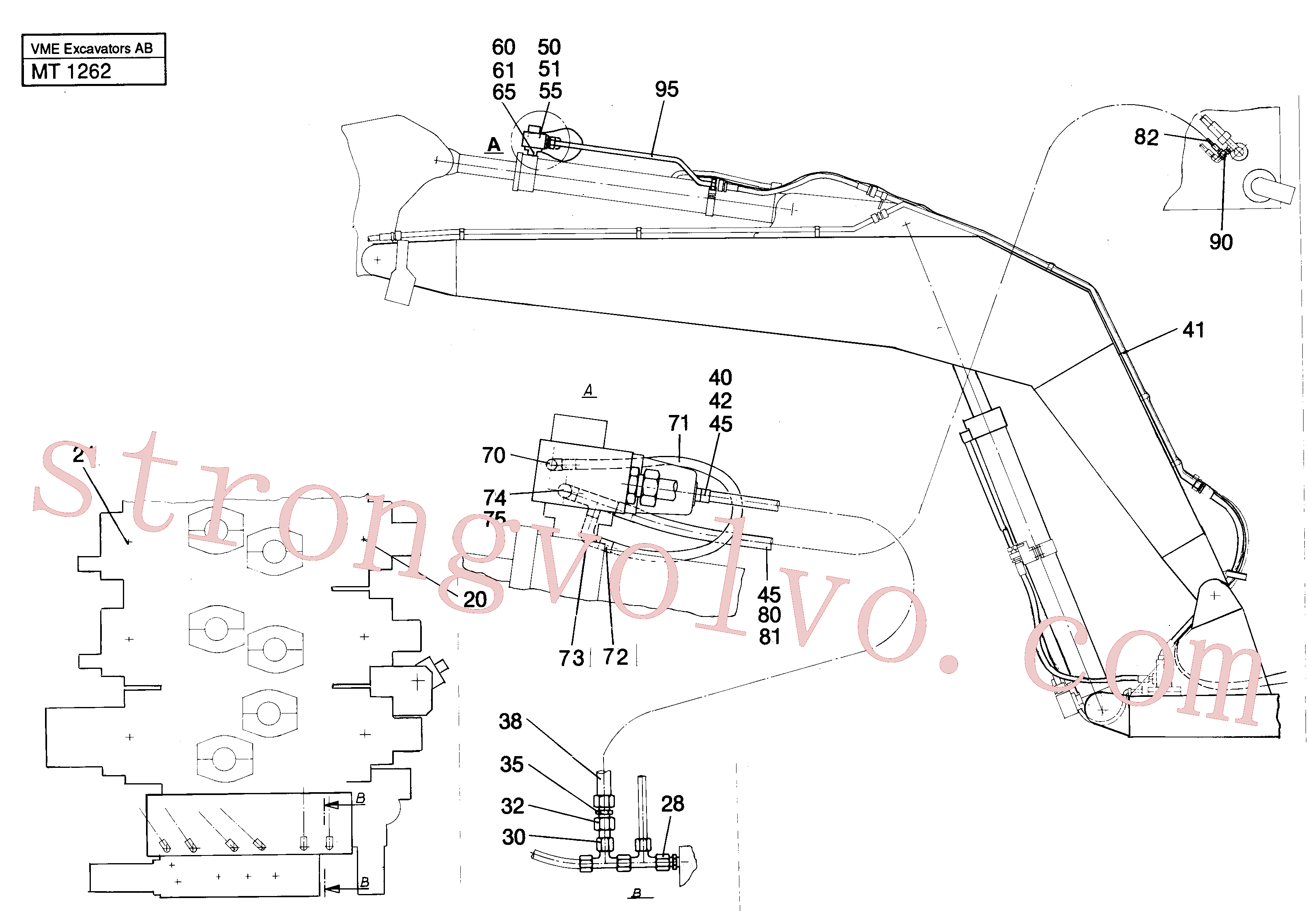 Volvo Acessórios para escavadeira VOE14242165 Slide Acessórios