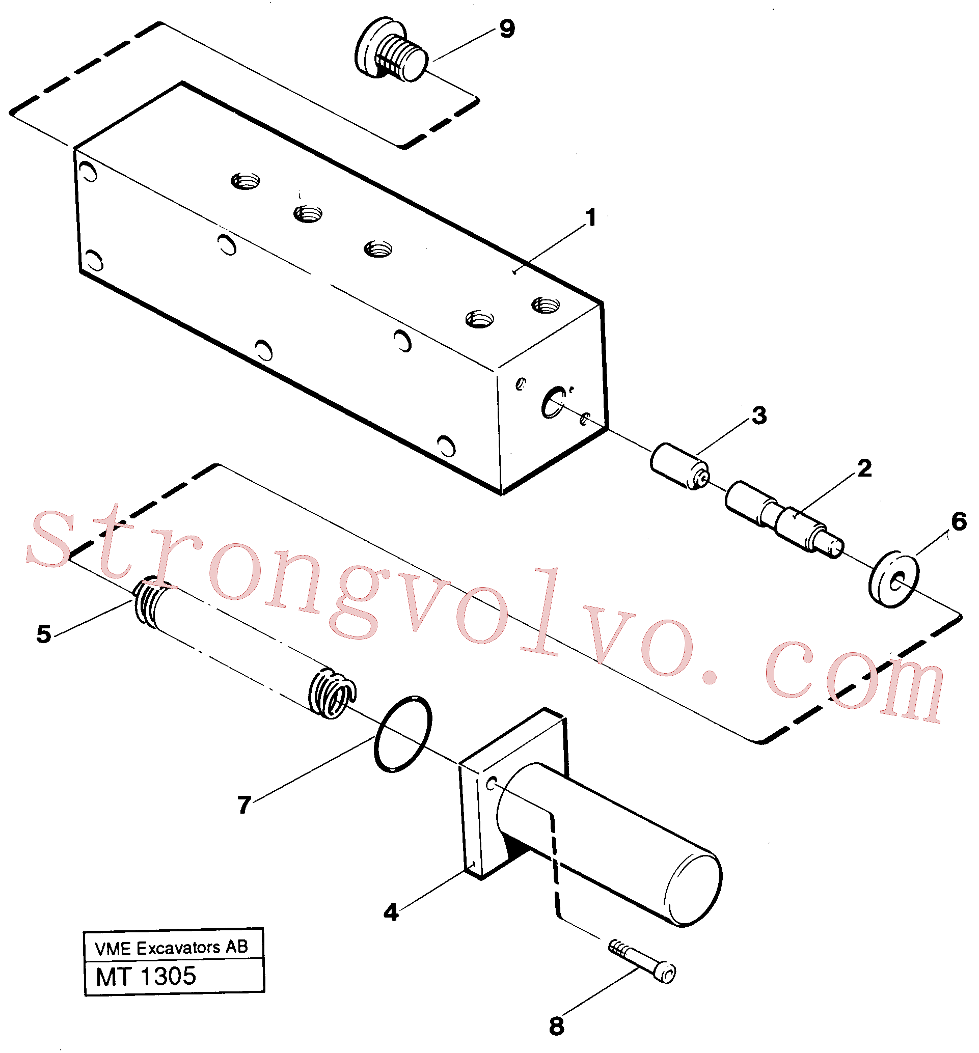 China Made VOE14015145 Arruela simples Volvo Acessórios para escavadeira