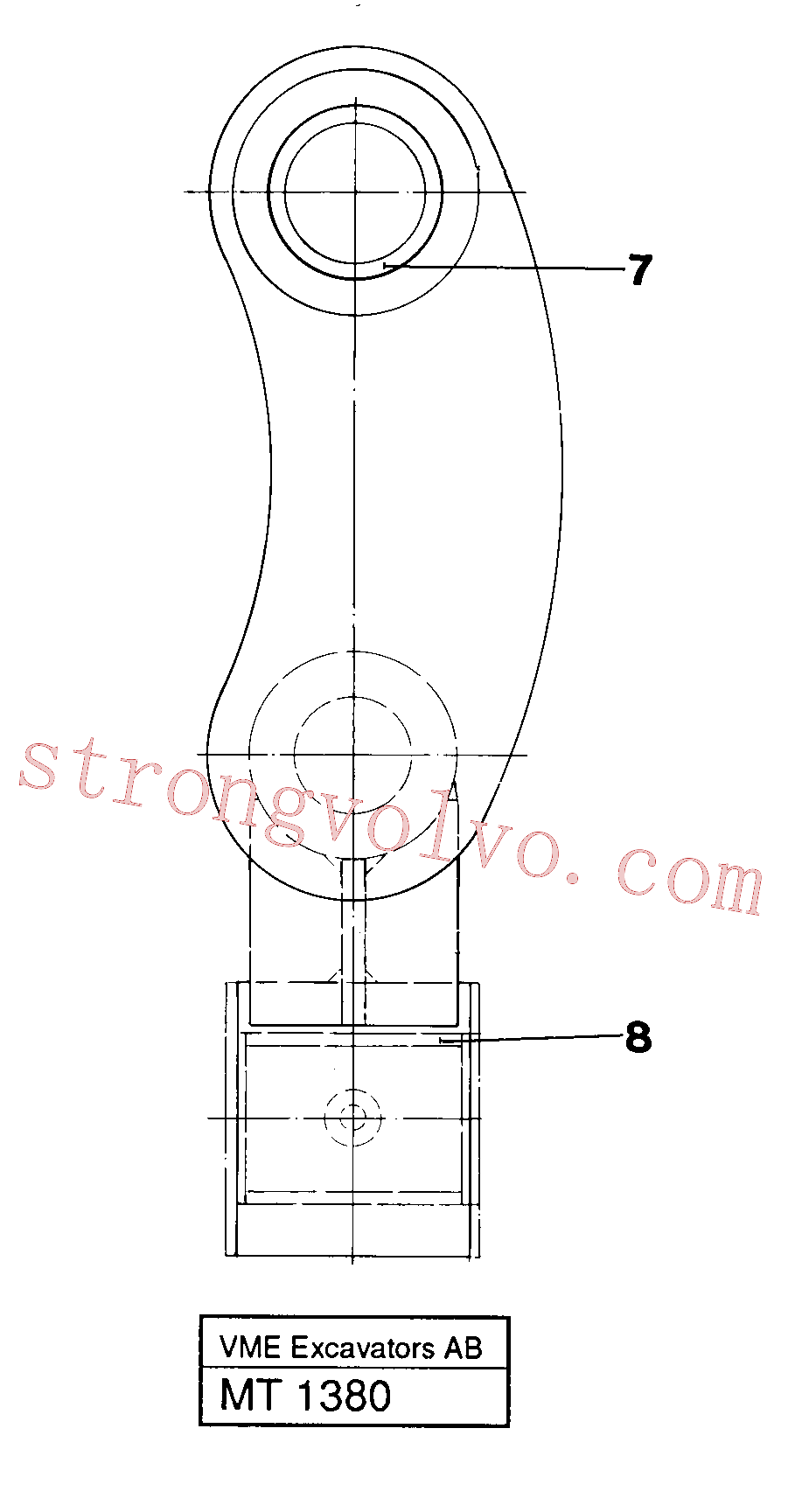 Atacado VOE14058304 Bucha Volvo escavadeira