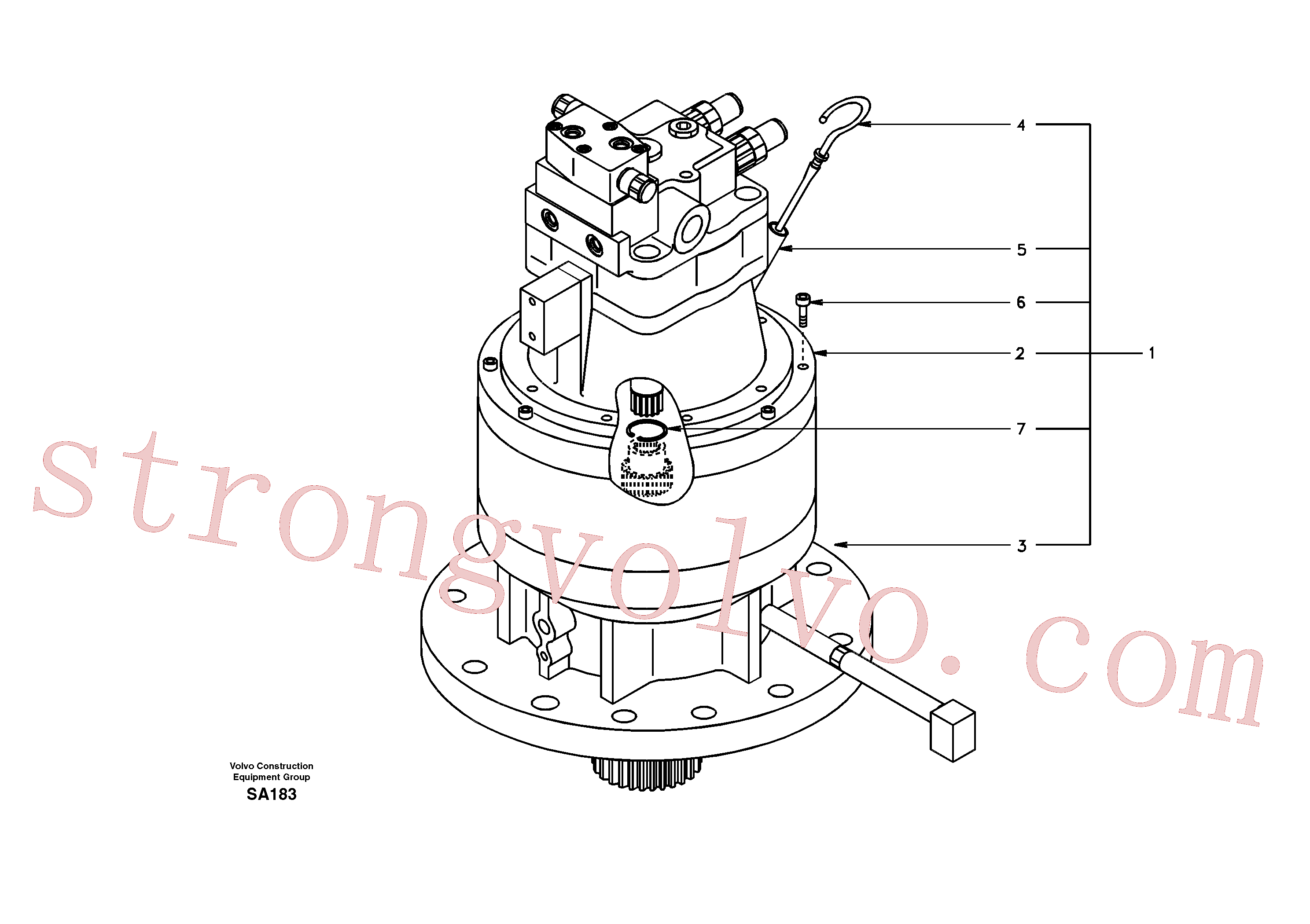 SA7118-30610 Pipe Inscreva-se para Volvo Acessórios para escavadeira