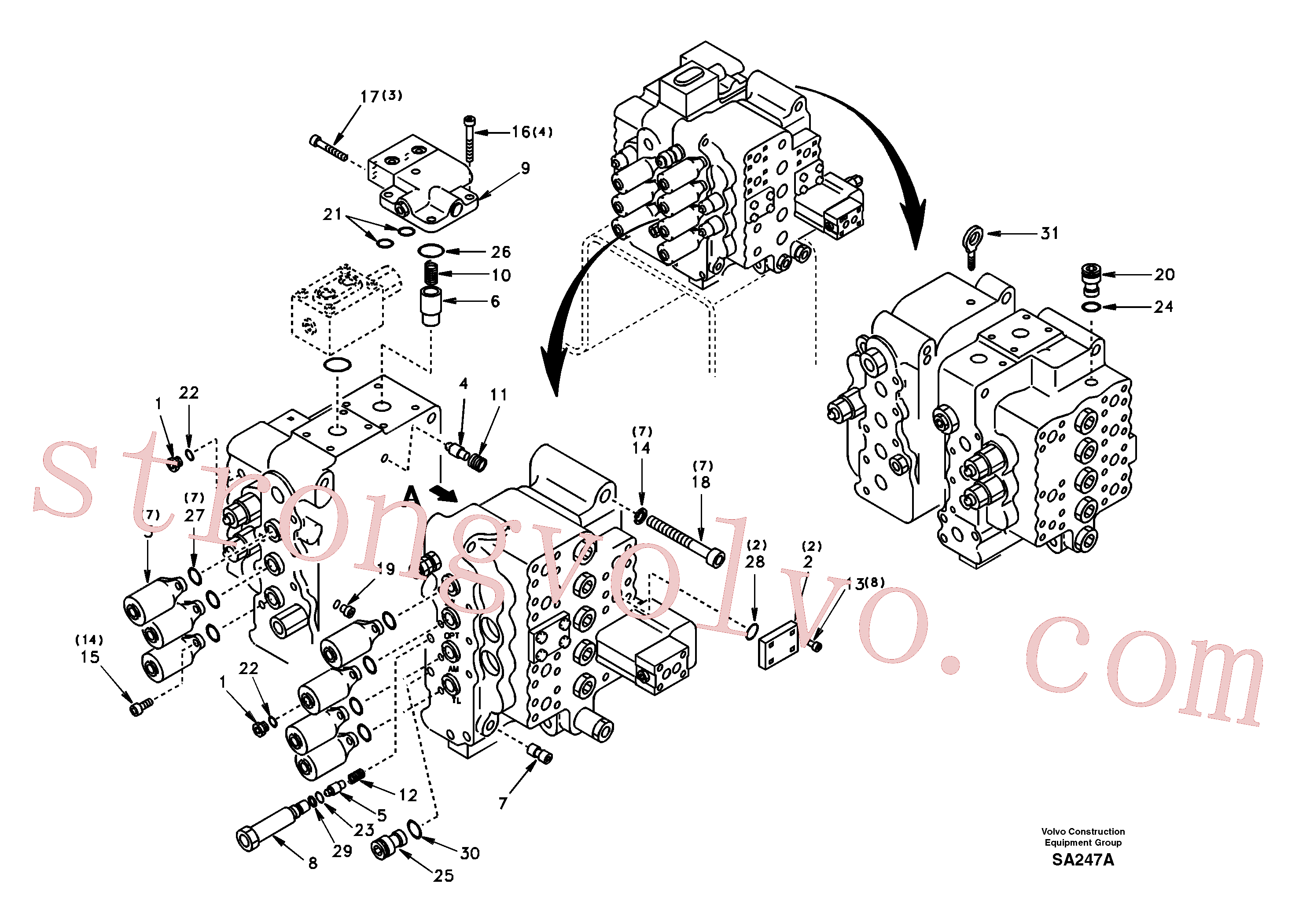 Volvo Montagem SA8230-10500 Cover Acessórios