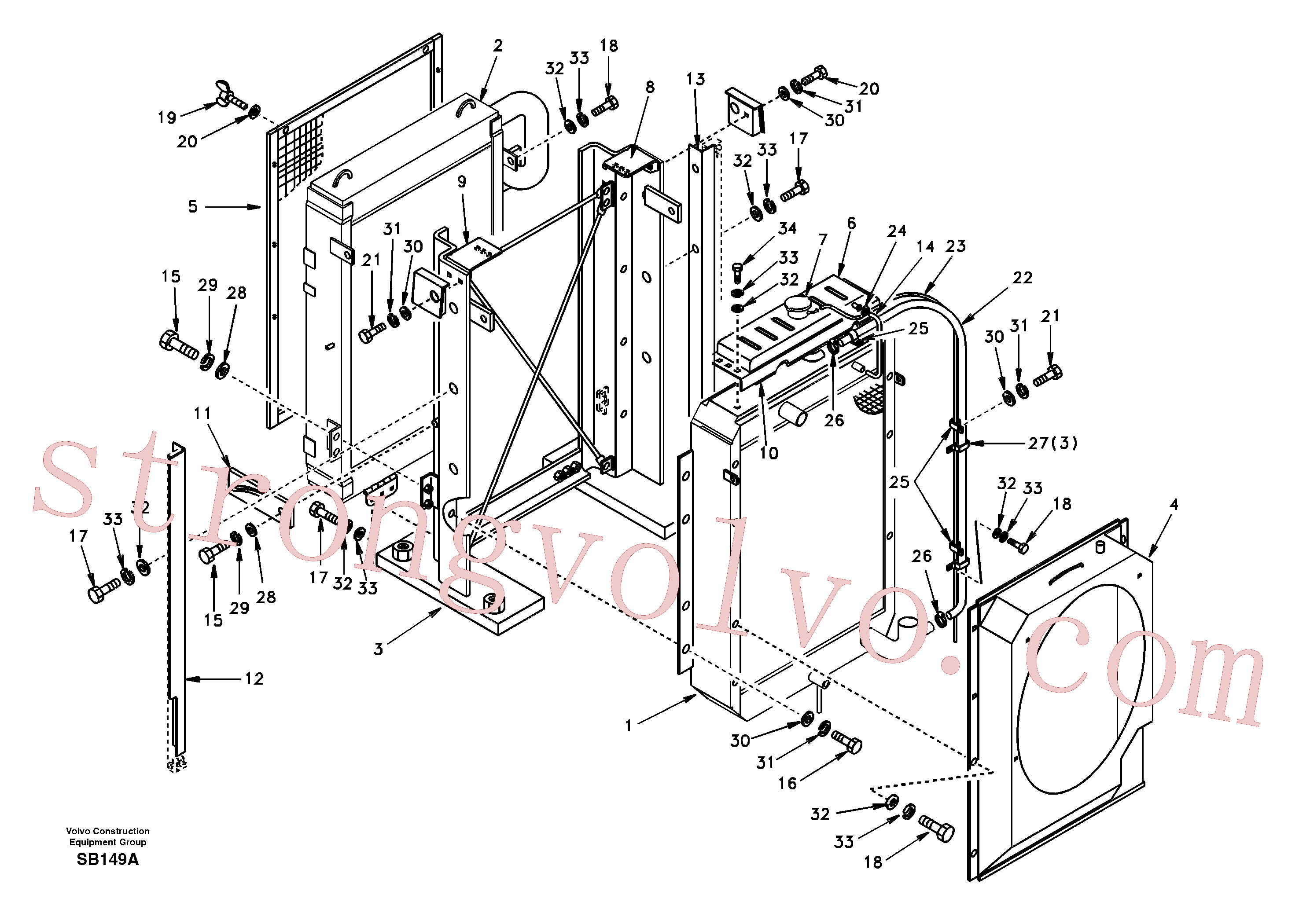 Volvo Montagem SA9035-10602 Parafuso borboleta Acessórios