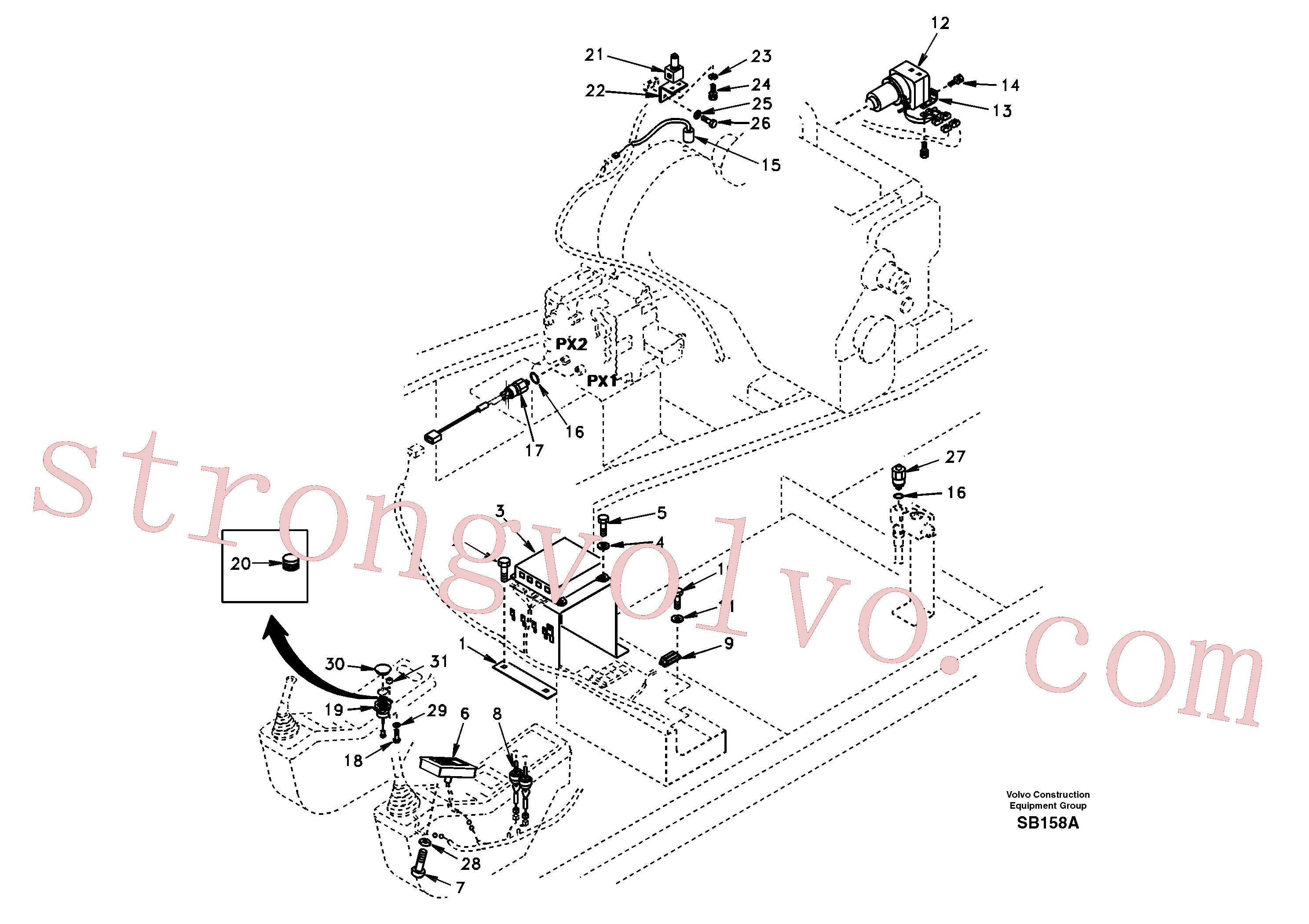SA1127-02020 Volvo(SB158A Montagem)
