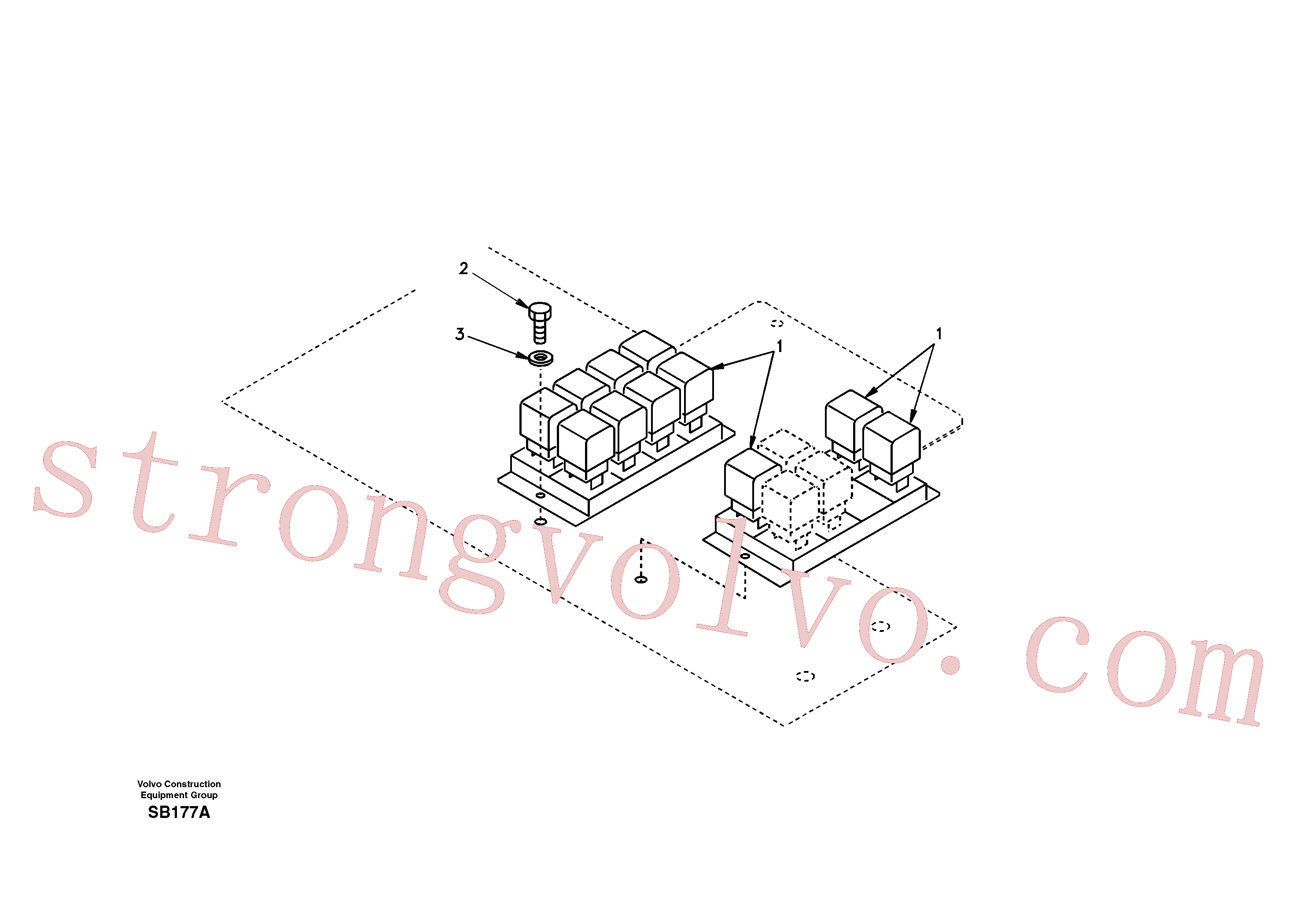SA9037-10504 Volvo Relé eléctrico(SB177A Montagem)