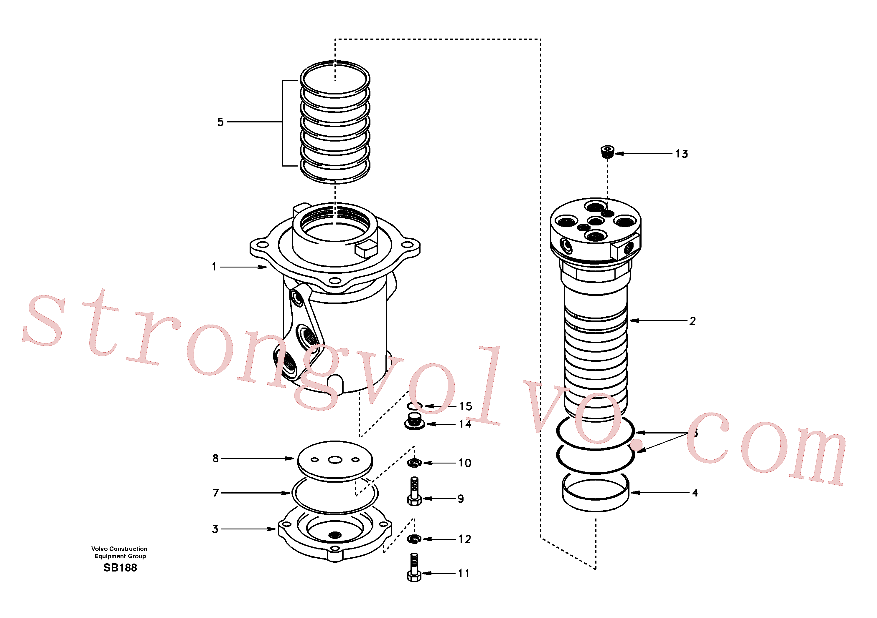China Made VOE14500512 Sealing Kit Volvo Acessórios para escavadeira