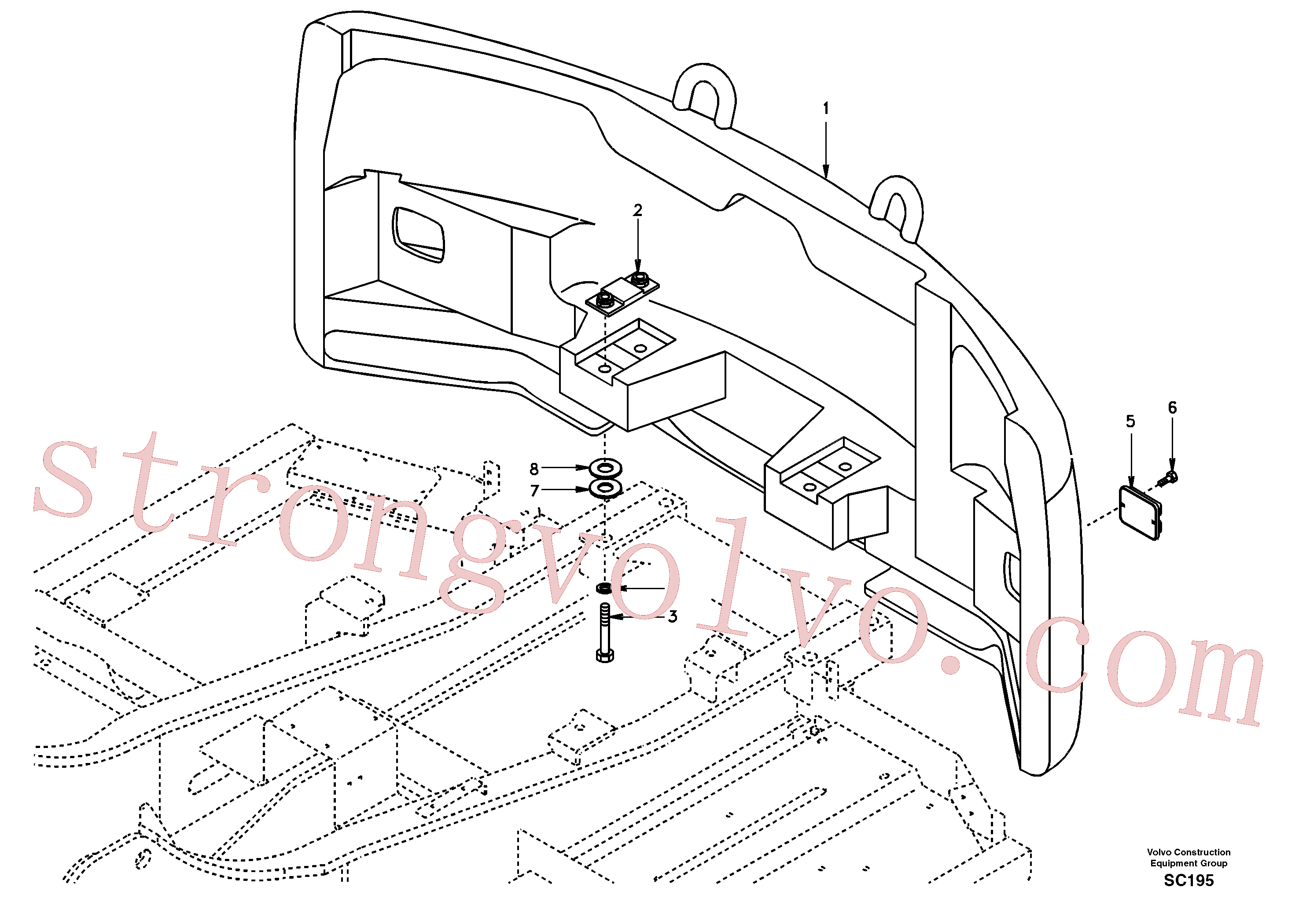SA9211-30000 Volvo Contrapesos(SC195 Montagem)