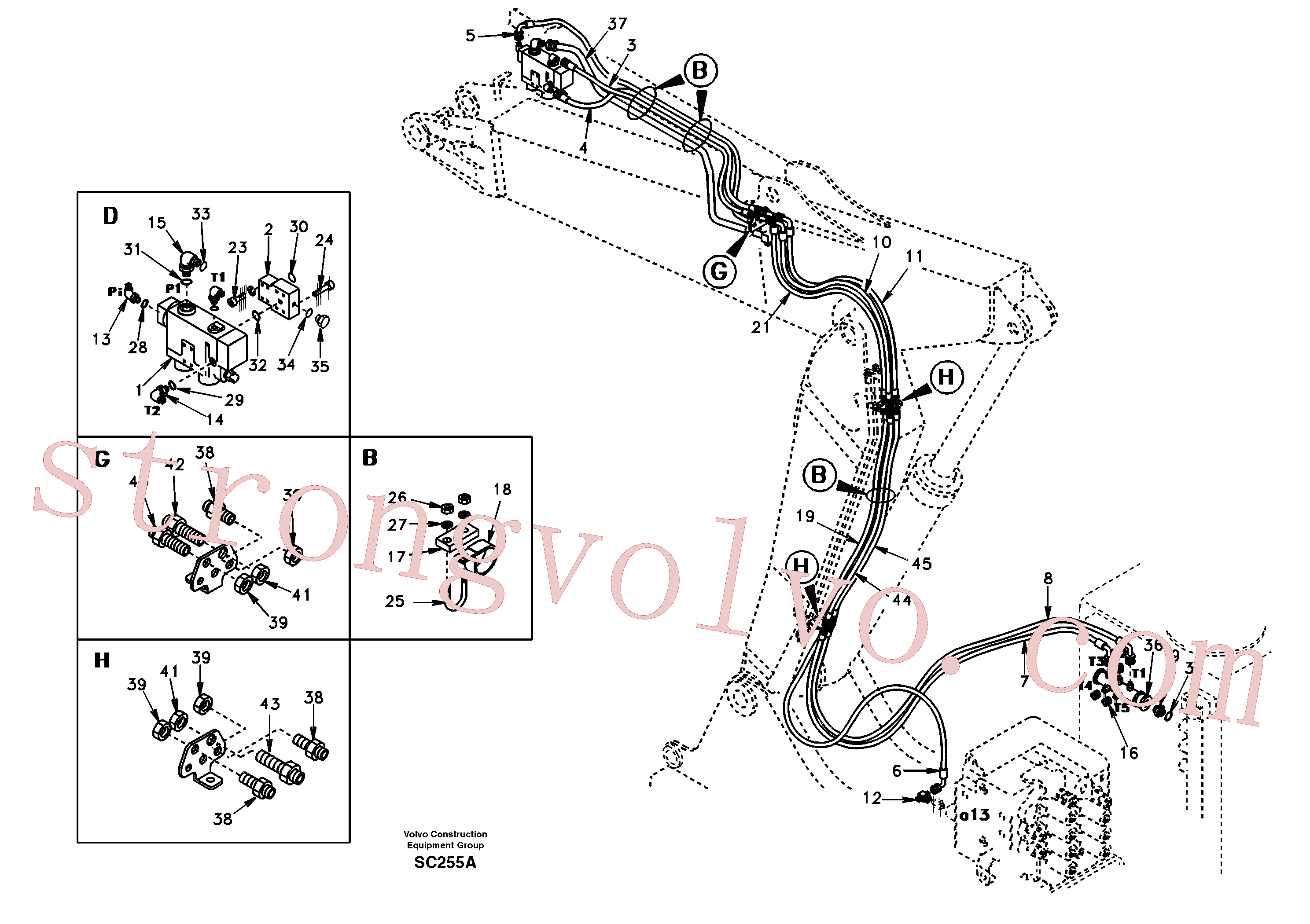 SA1074-05160 Volvo(SC255A Montagem)