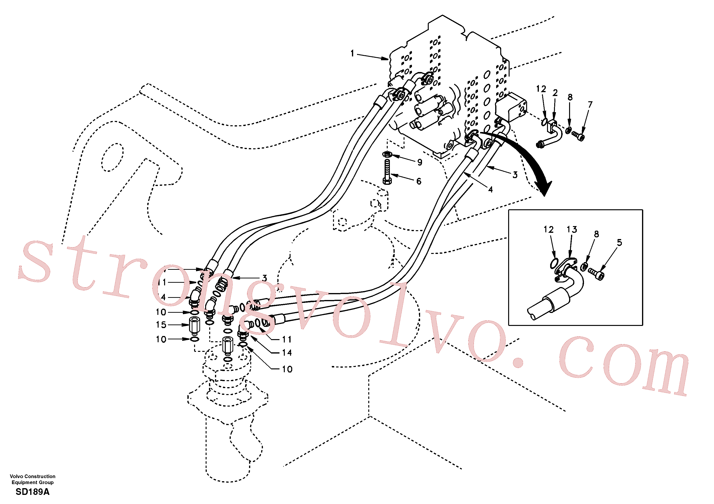 Volvo Montagem SA9459-04551 Rockmaster/12 Acessórios