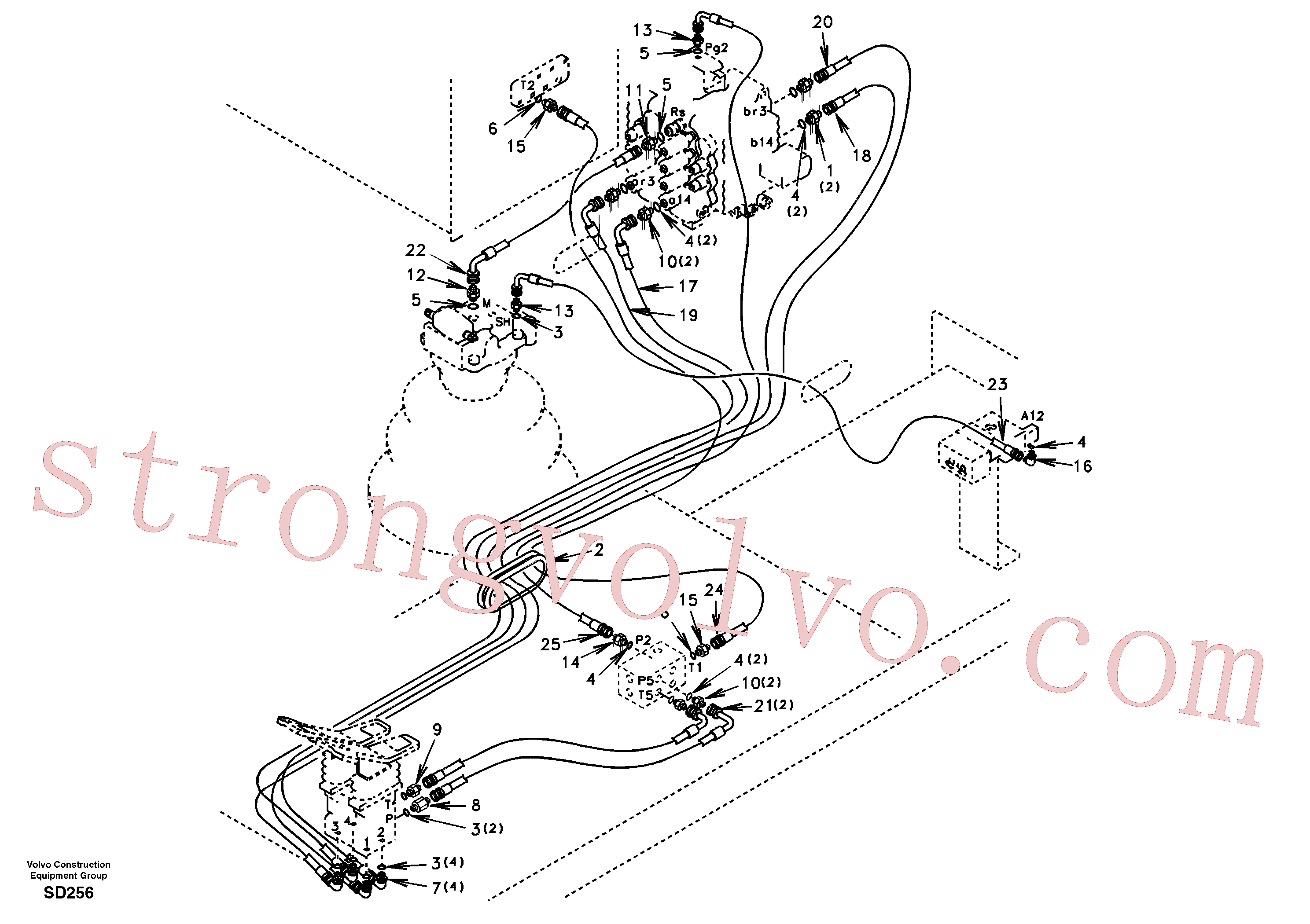 China Made SA9453-03324 Eternity/2 Volvo Acessórios para escavadeira