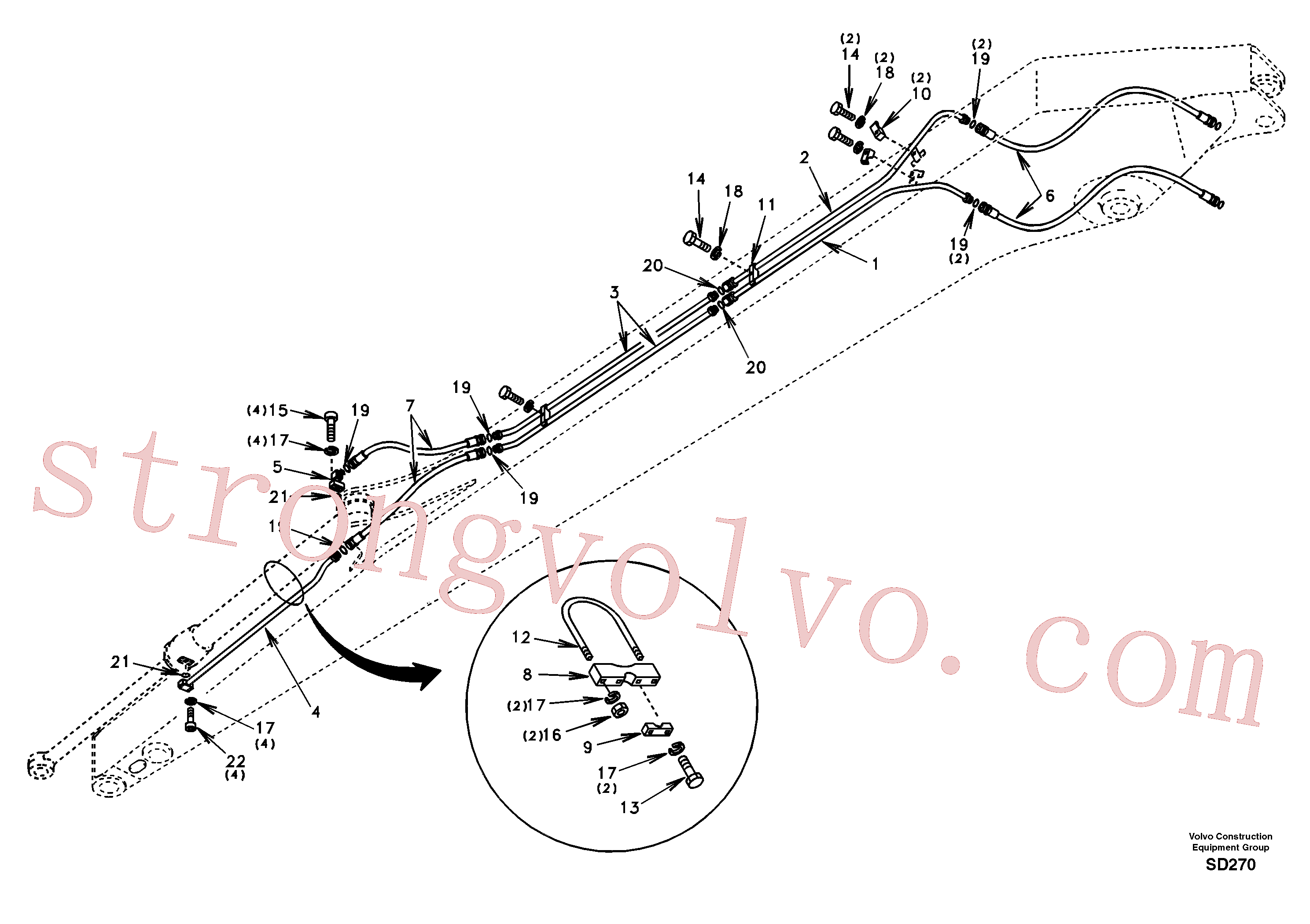 SA1174-51590 Volvo(SD270 Montagem)