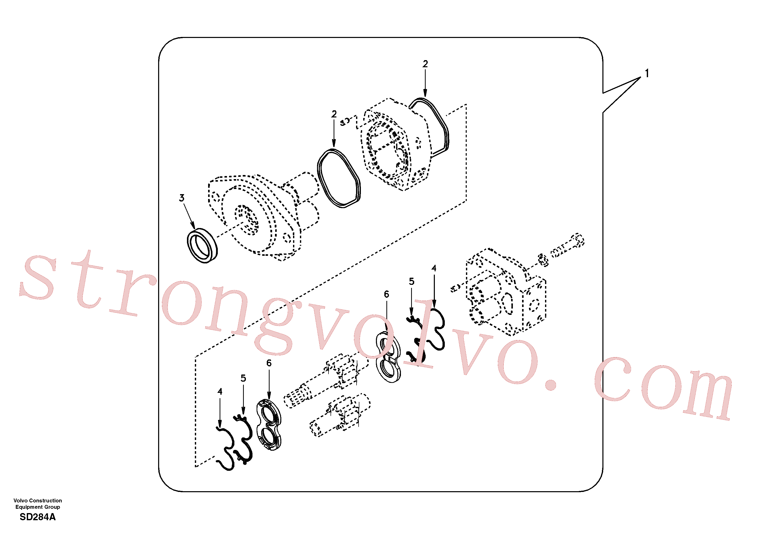 Atacado SA7210-01230 Gear Pump Volvo escavadeira