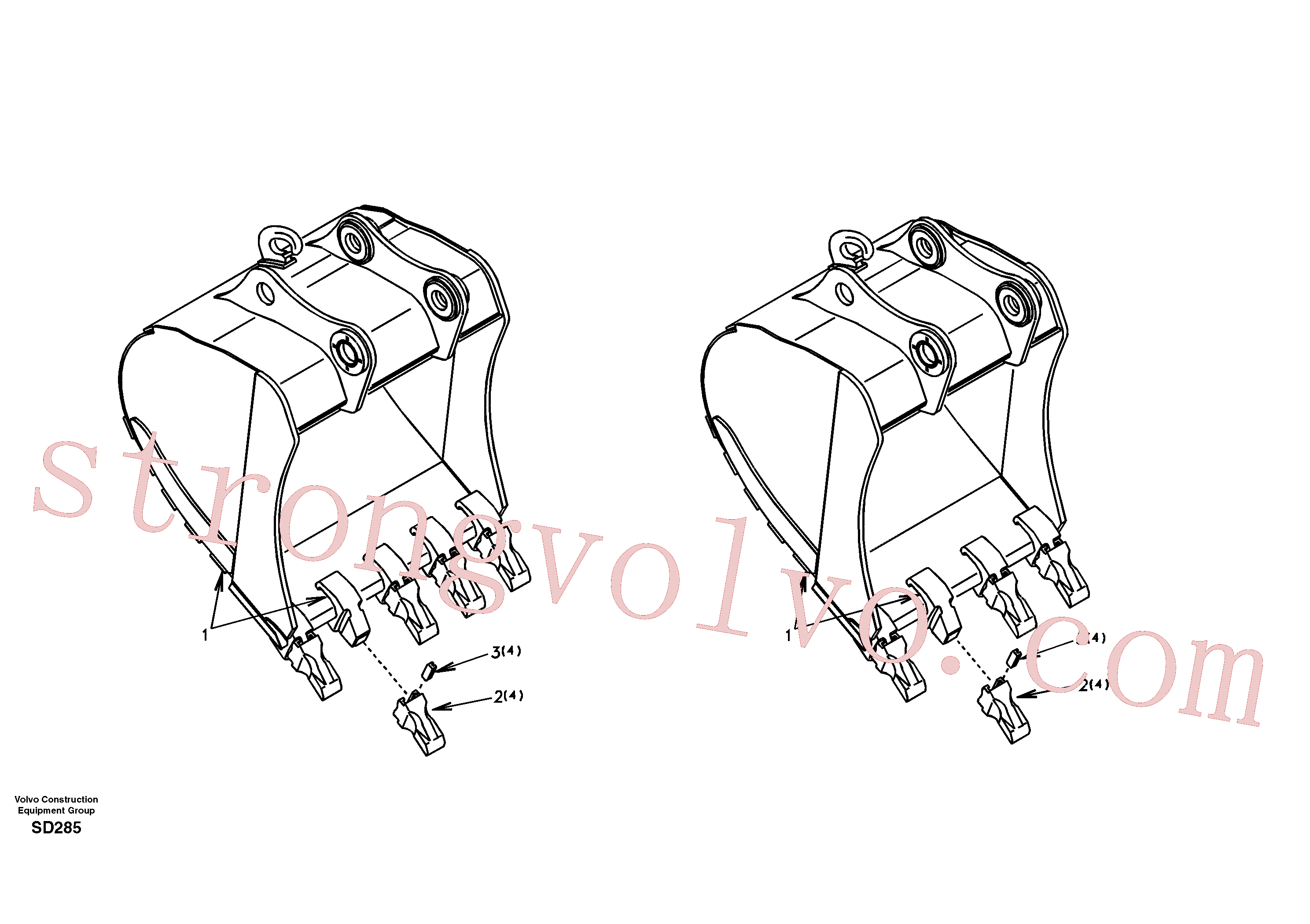SA1171-80890 Volvo Balde(SD285 Montagem)
