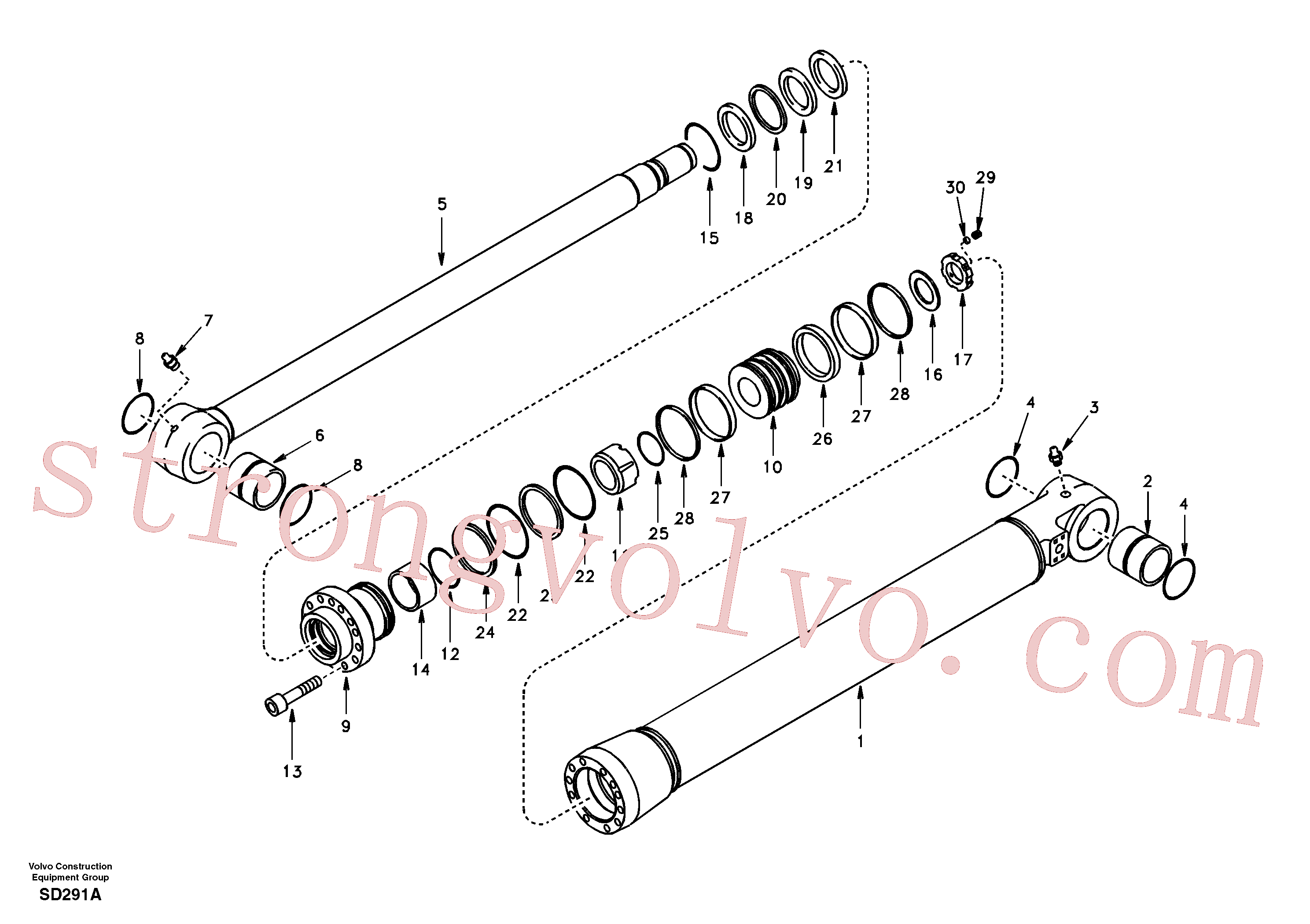 SA9566-20950 Volvo(SD291A Montagem)