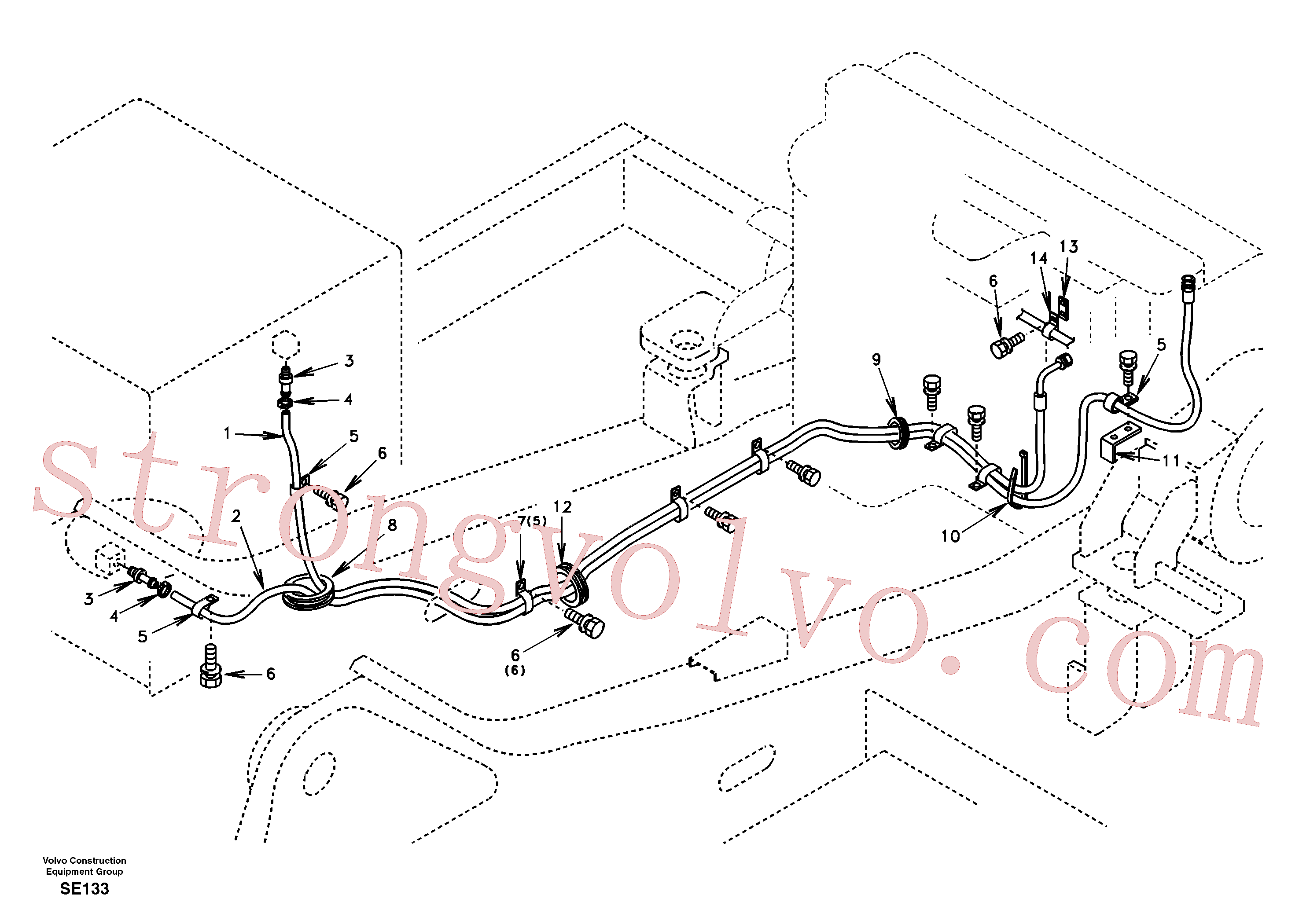 Volvo Montagem SA2022-01280 Suporte Acessórios