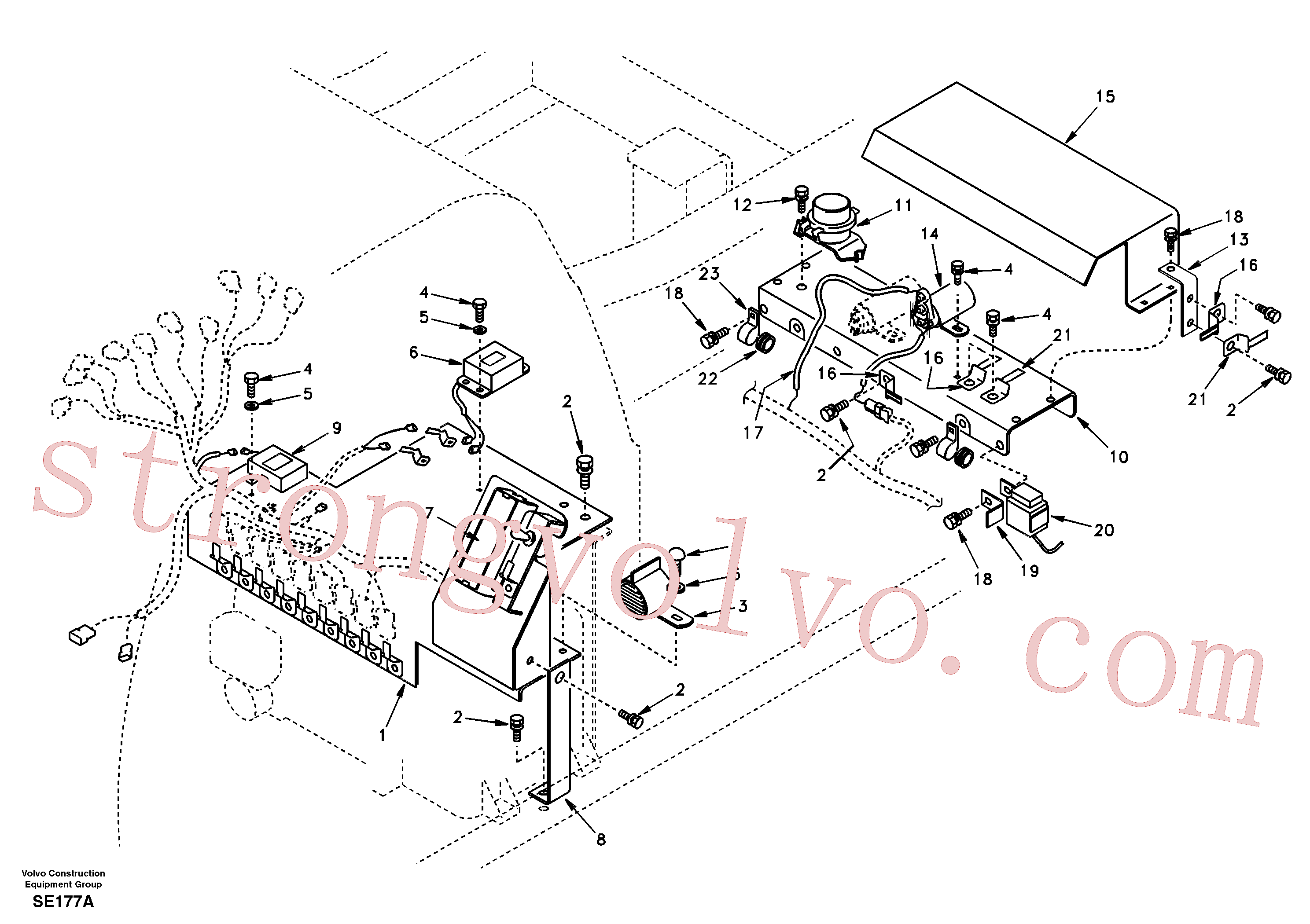 SA9041-10805 Volvo Caixa de derivação eléctrica(SE177A Montagem)