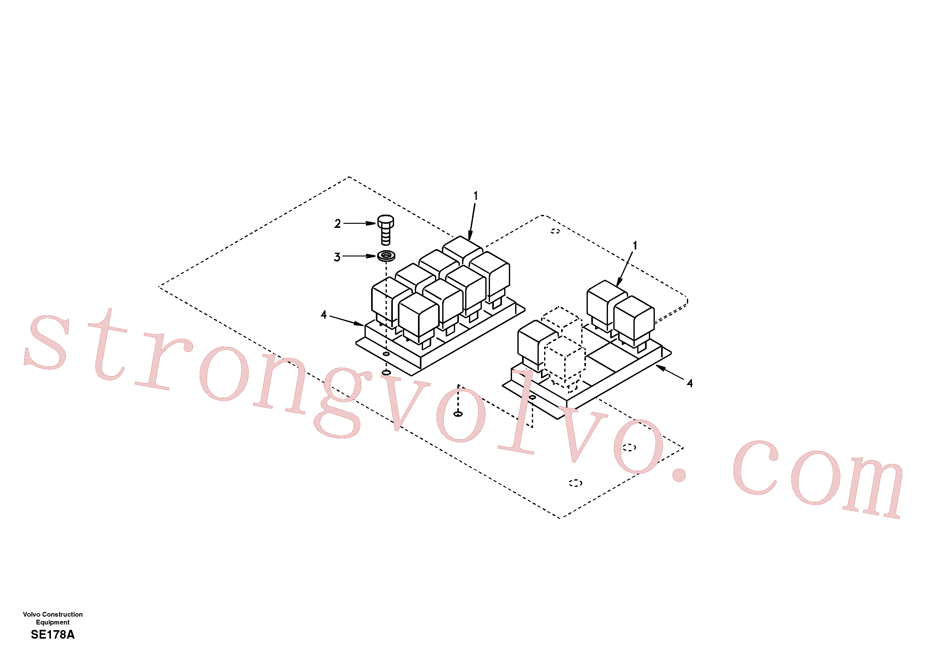 Atacado SA9037-10504 Parafuso phillips Volvo escavadeira