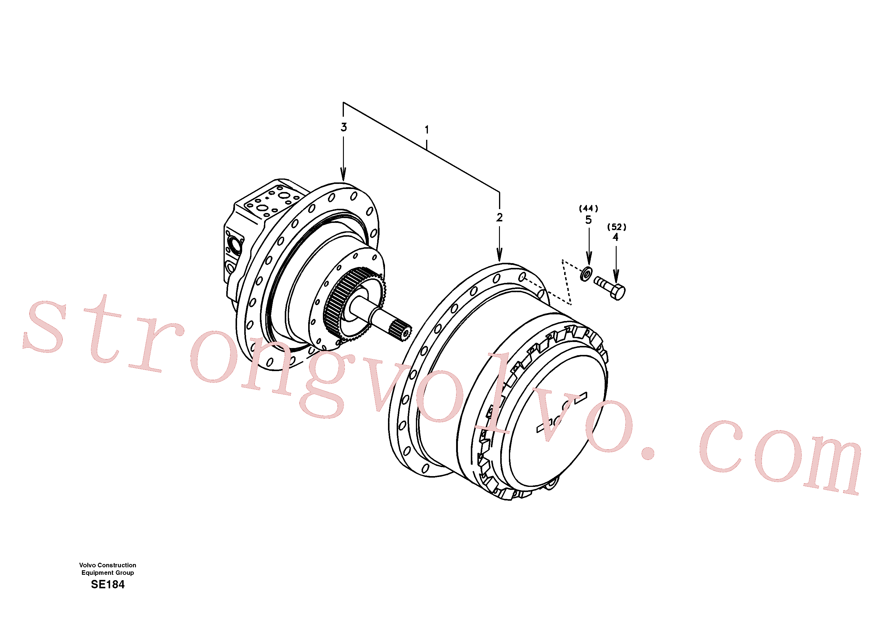 SA7240-10601 Volvo Motor de curso com peças de montagem(SE184 Montagem)