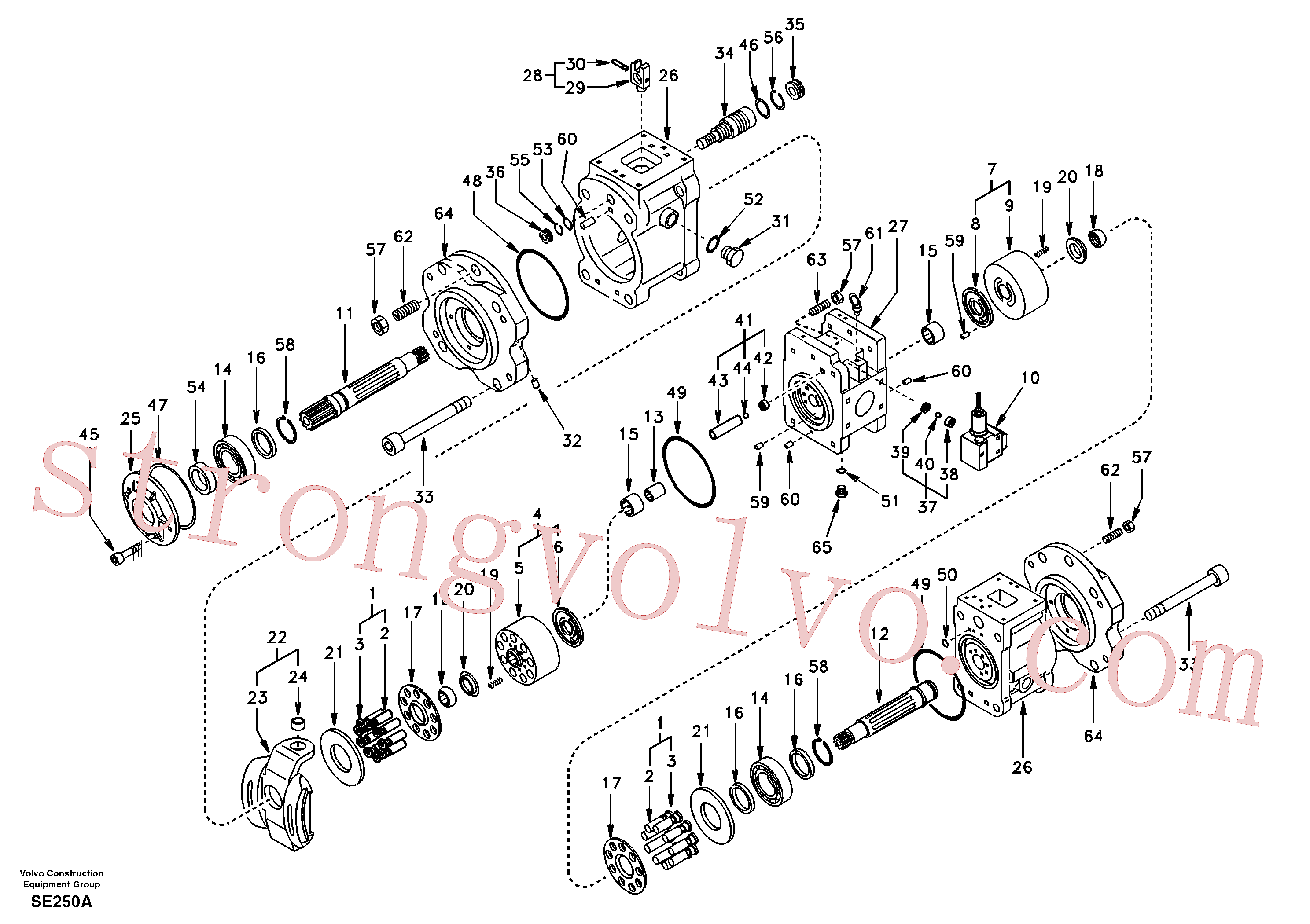 SA7223-00690 Volvo Bomba hidráulica(SE250A Montagem)