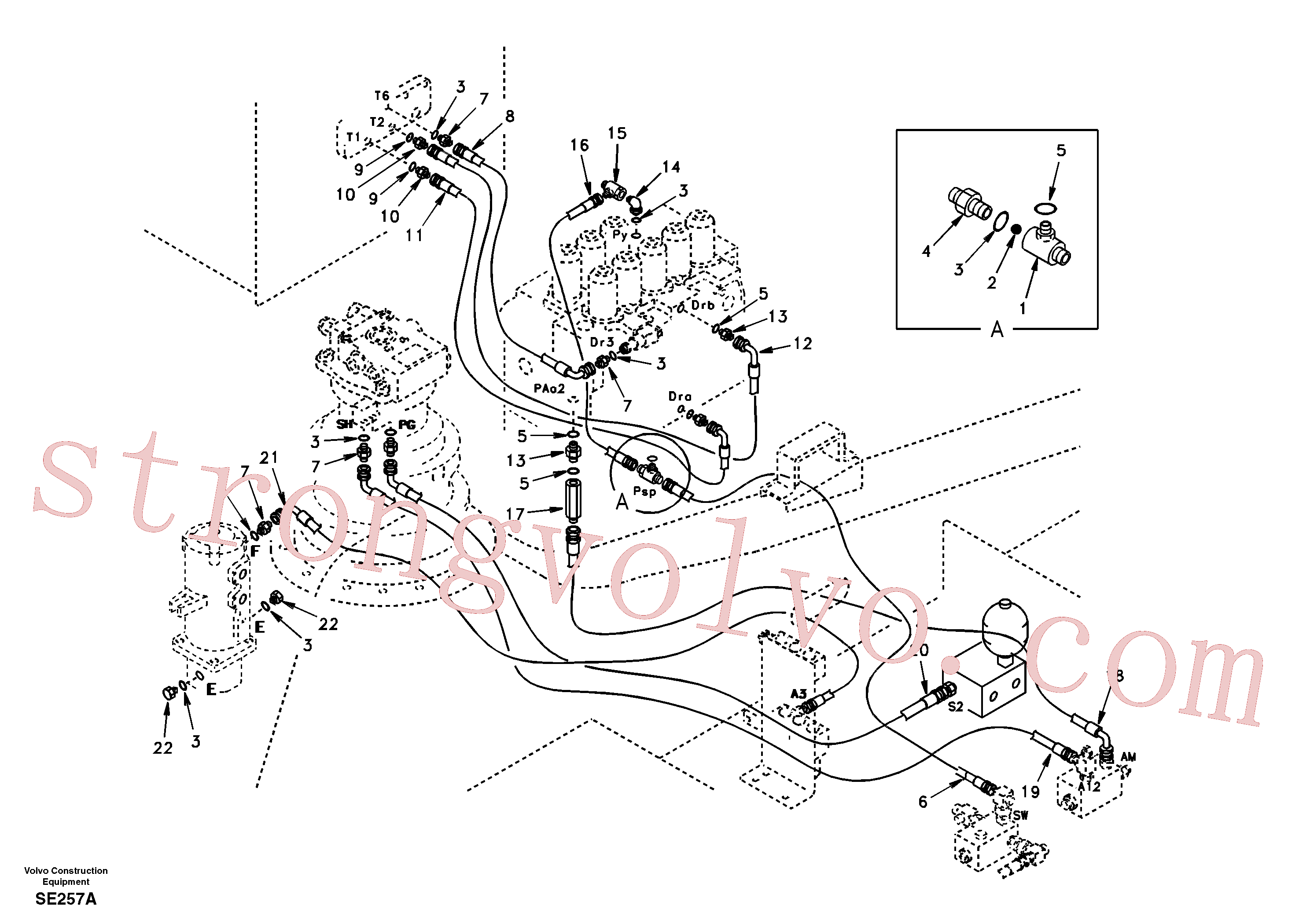 SA9453-02250 Volvo(SE257A Montagem)
