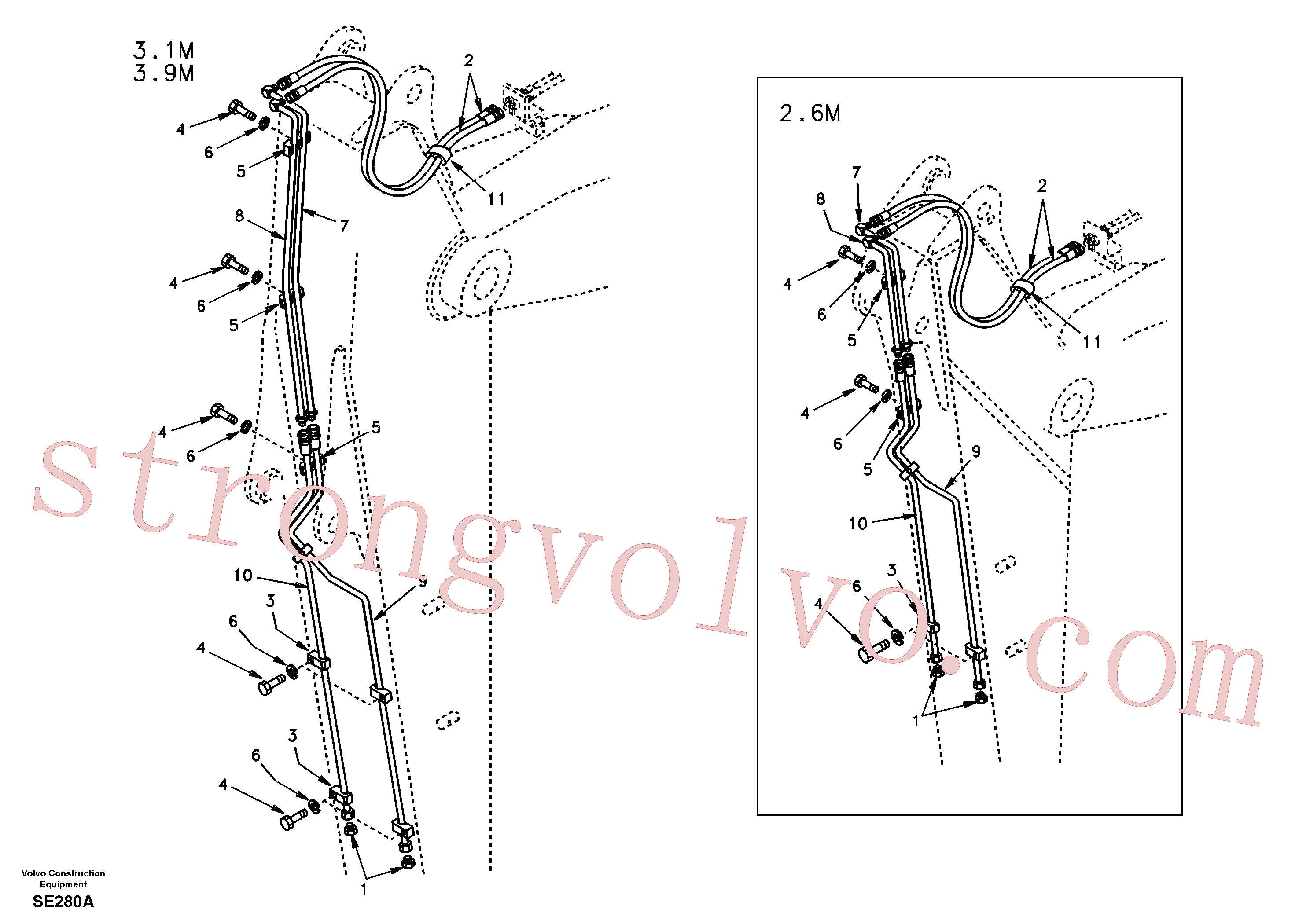 SA9011-20809 Volvo(SE280A Montagem)