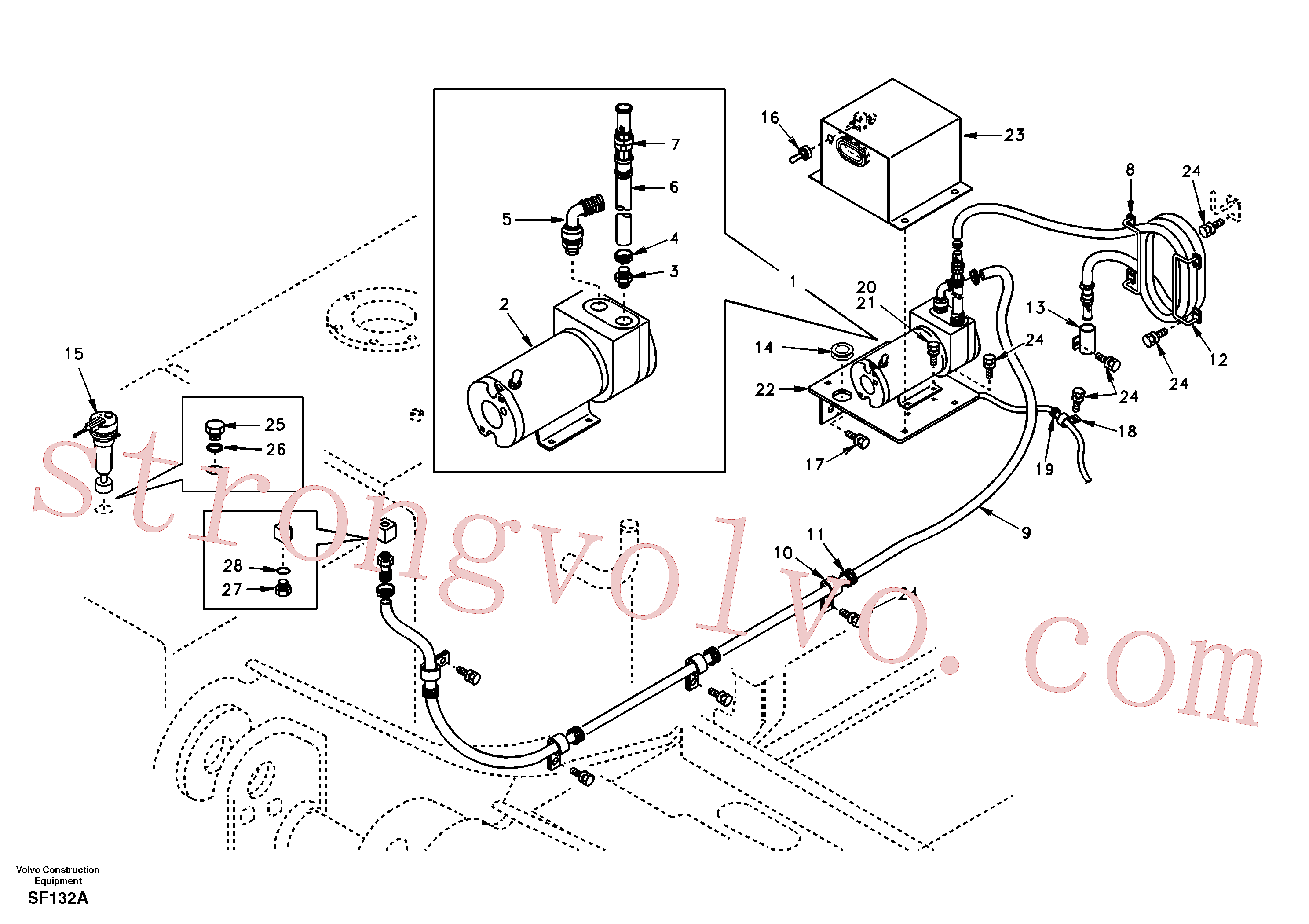 SA9041-11008 Volvo Bomba de enchimento de combustível(SF132A Montagem)