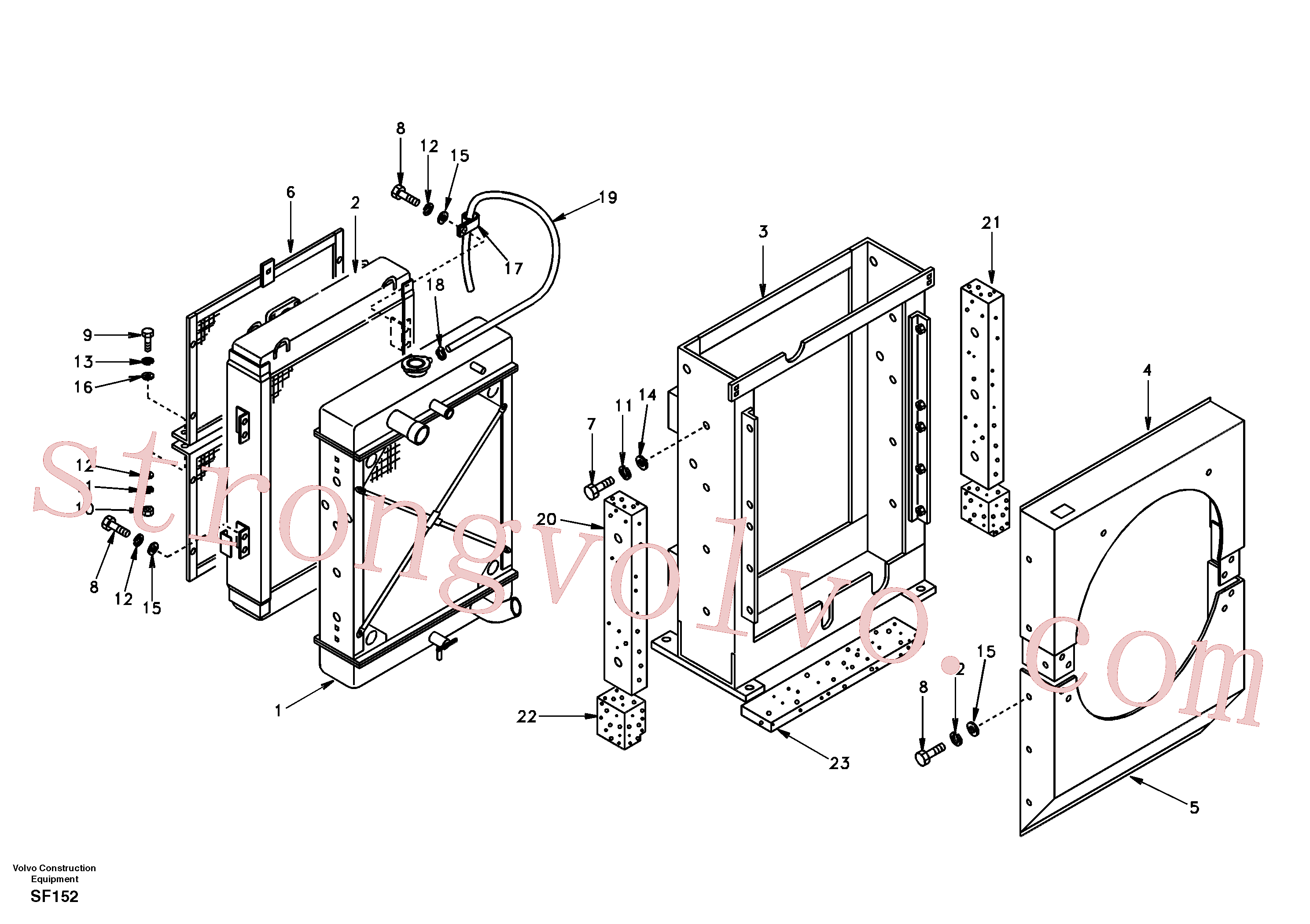 SA9315-01401 Clip isolamento Volvo escavadeira