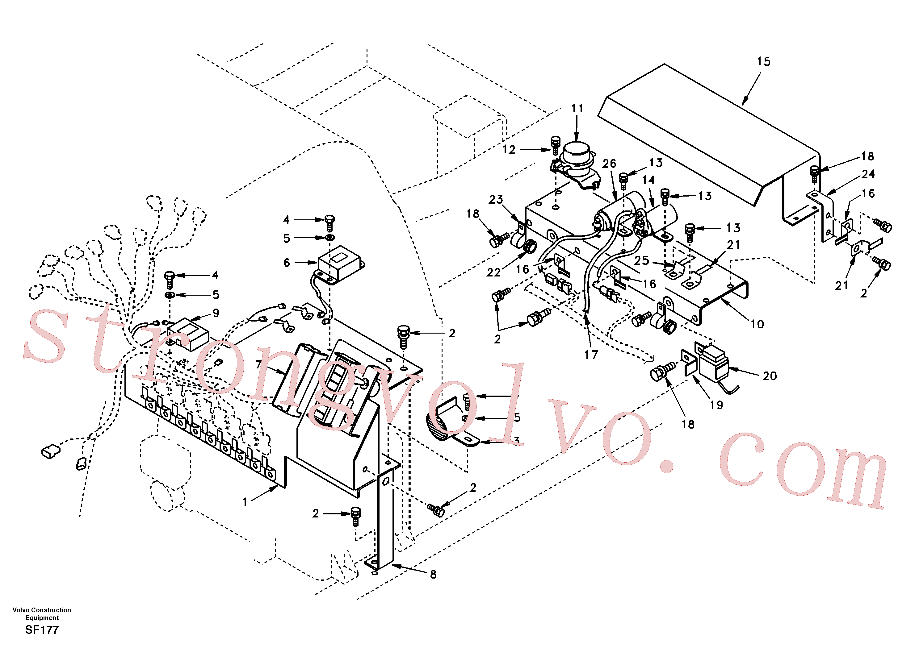 SA9041-10805 Volvo Caixa de derivação eléctrica(SF177 Montagem)