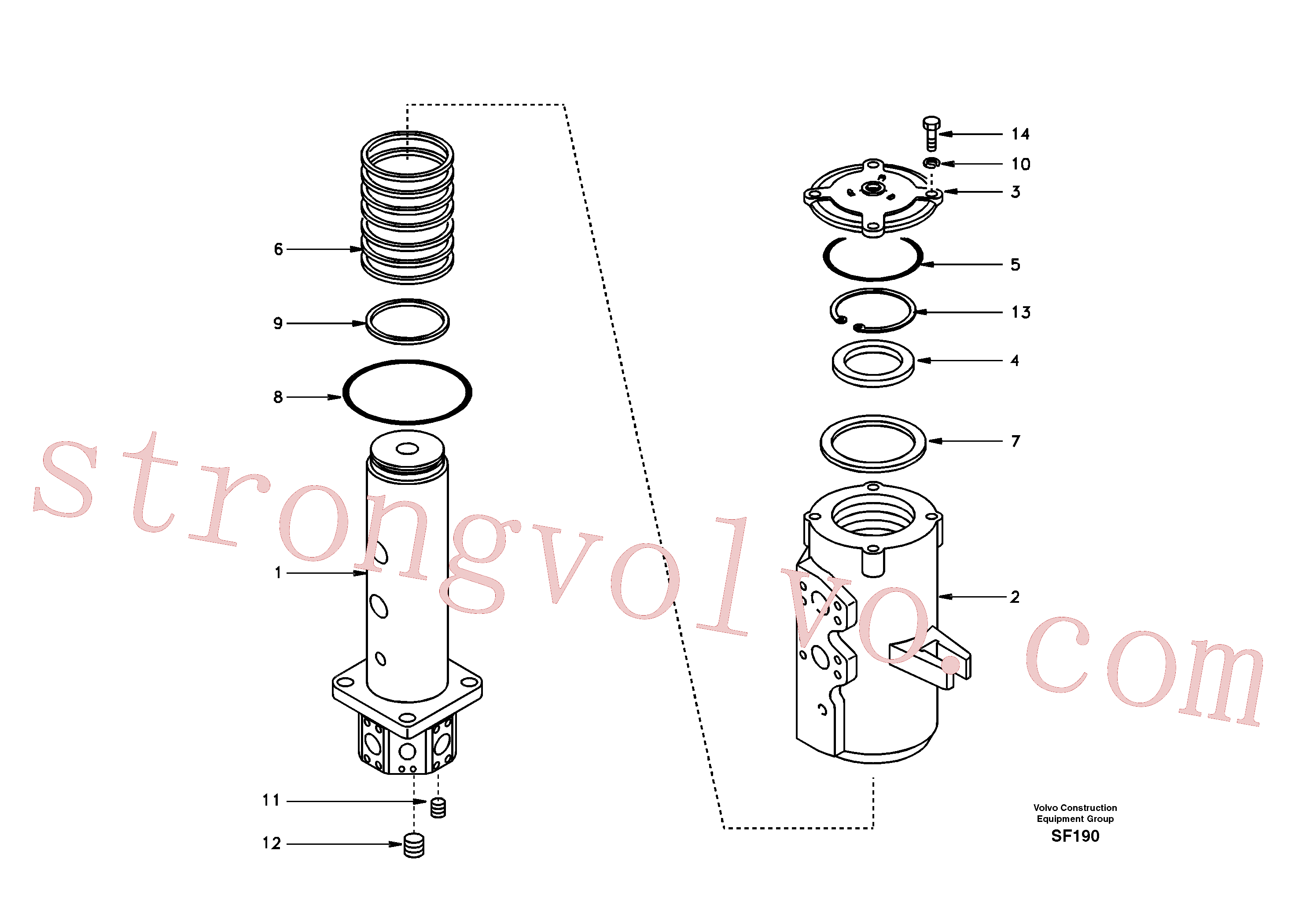 SA1046-02450 Volvo Rótula(SF190 Montagem)