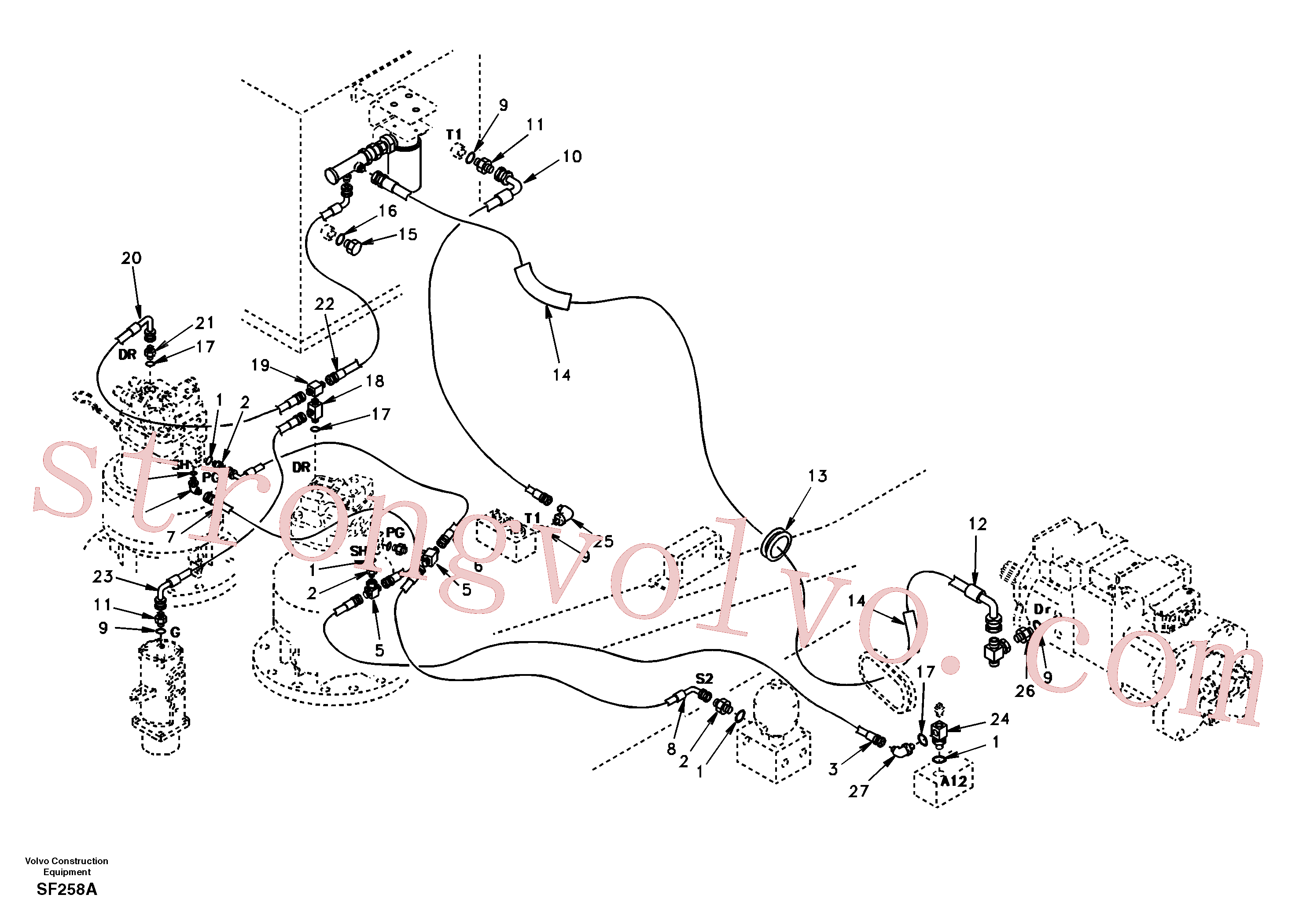 SA9453-02311 Volvo(SF258A Montagem)