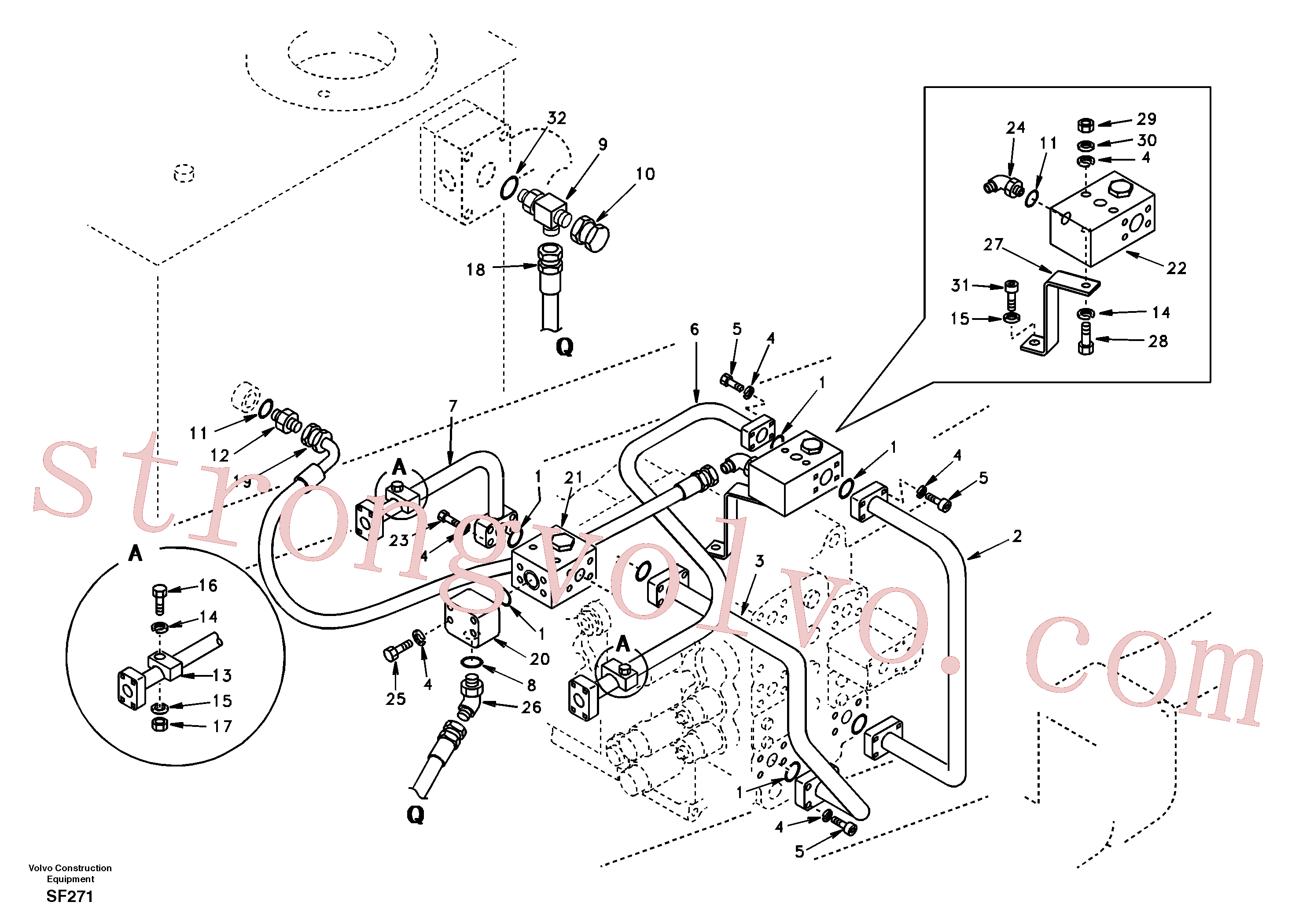 Atacado SA9453-36226 Rockmaster/1SC Volvo escavadeira