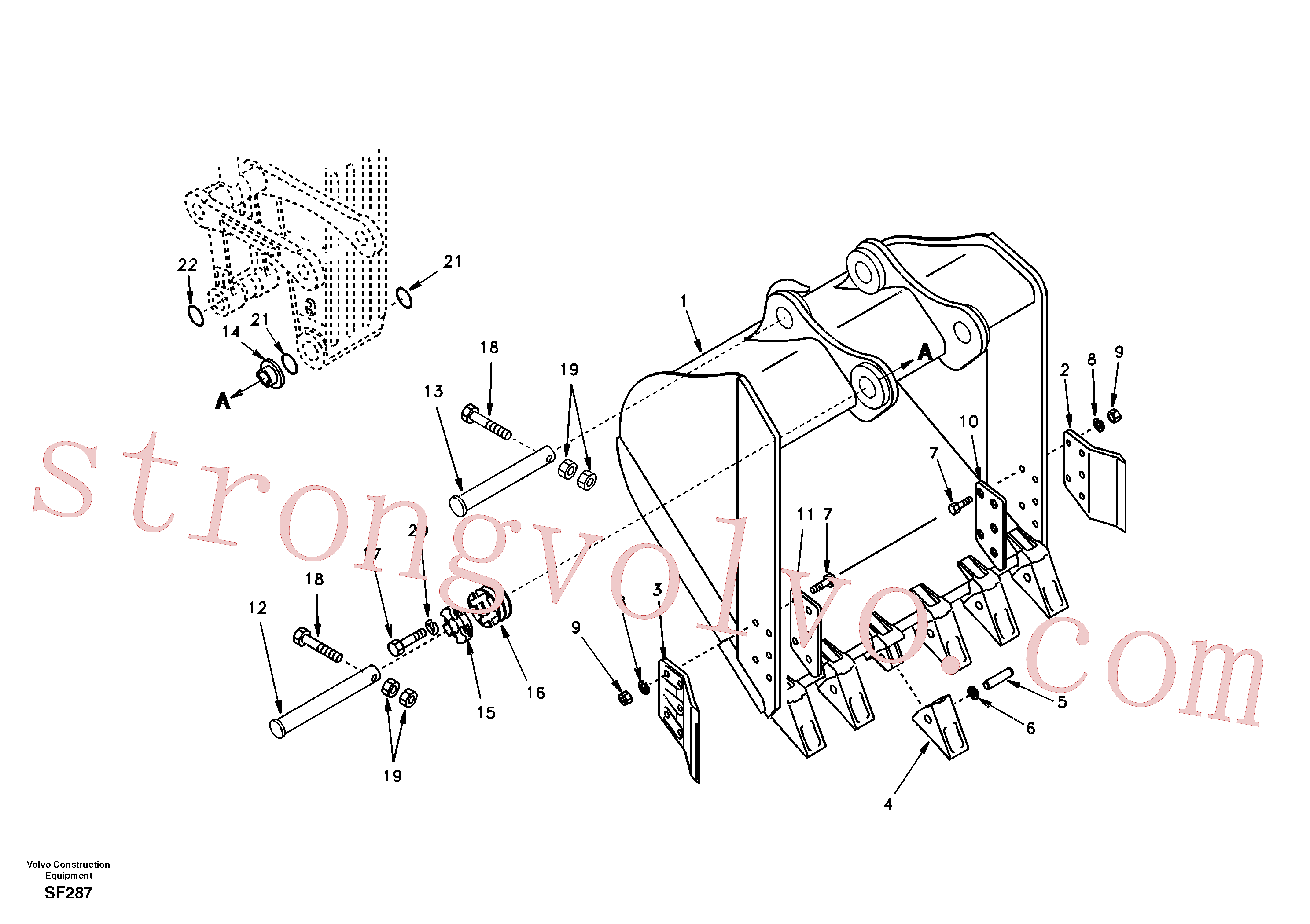 SA1171-01910 Volvo Balde(SF287 Montagem)