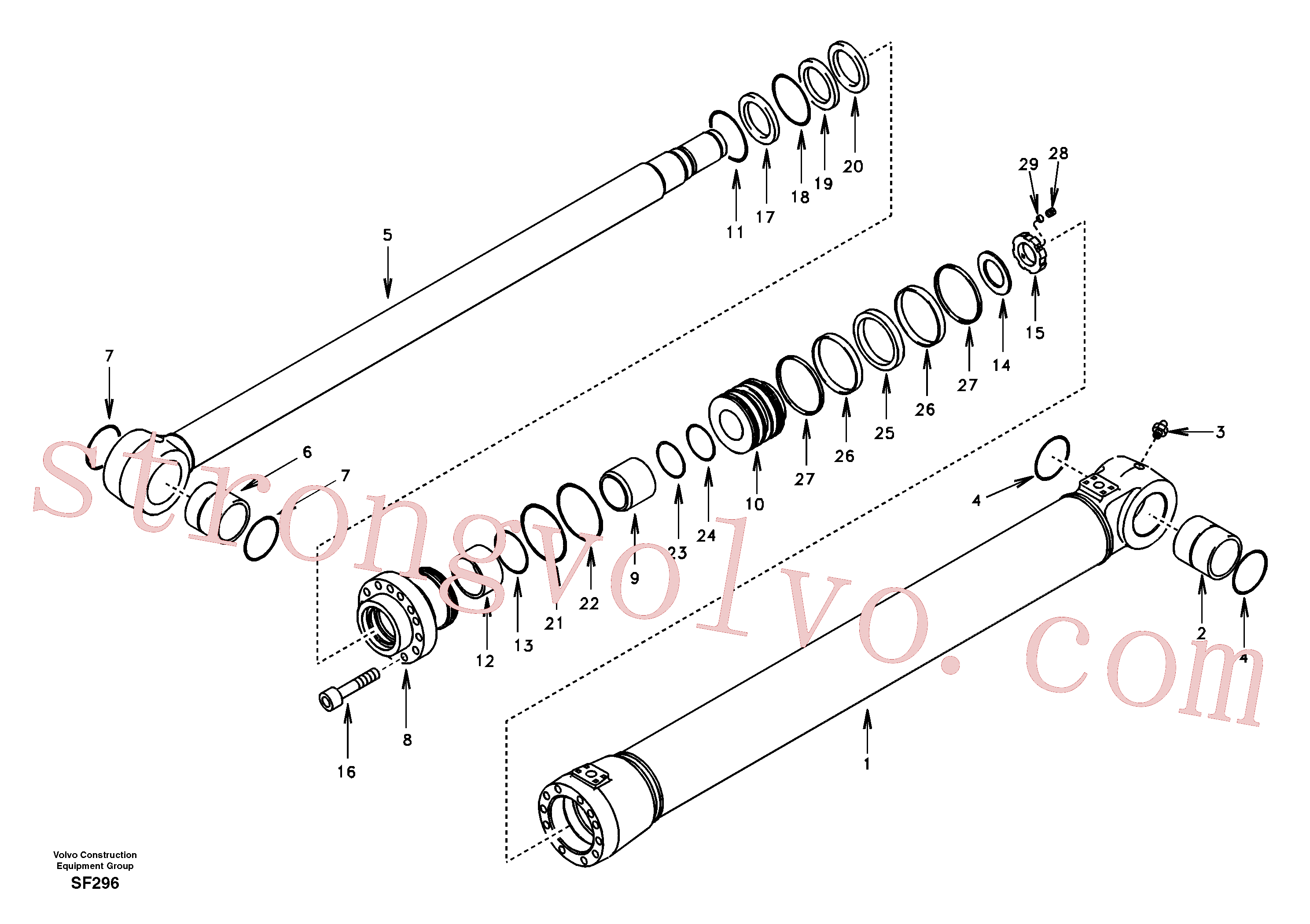 Volvo Montagem VOE14501242 Rod Acessórios