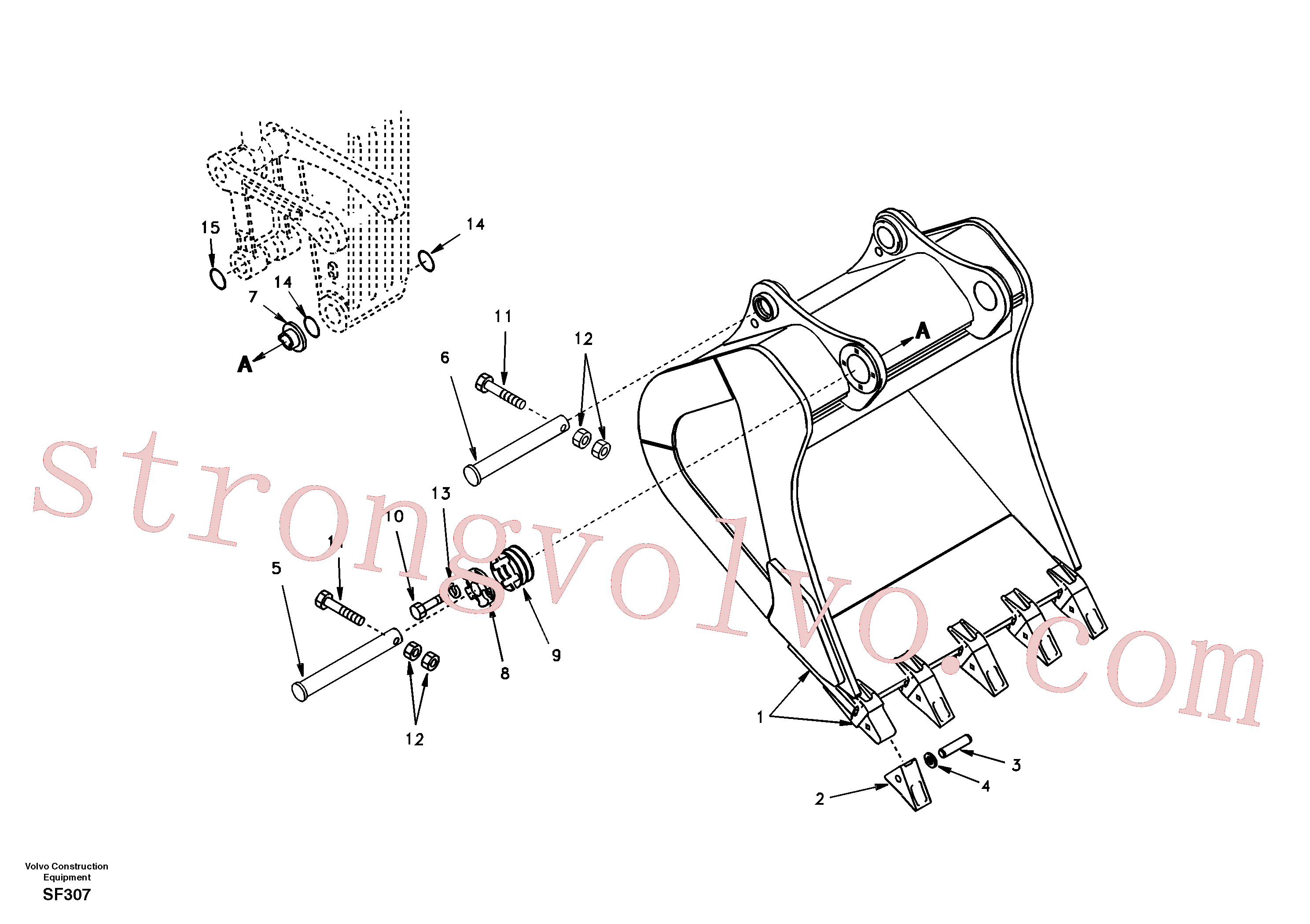 SA9111-12000 Volvo Balde(SF307 Montagem)
