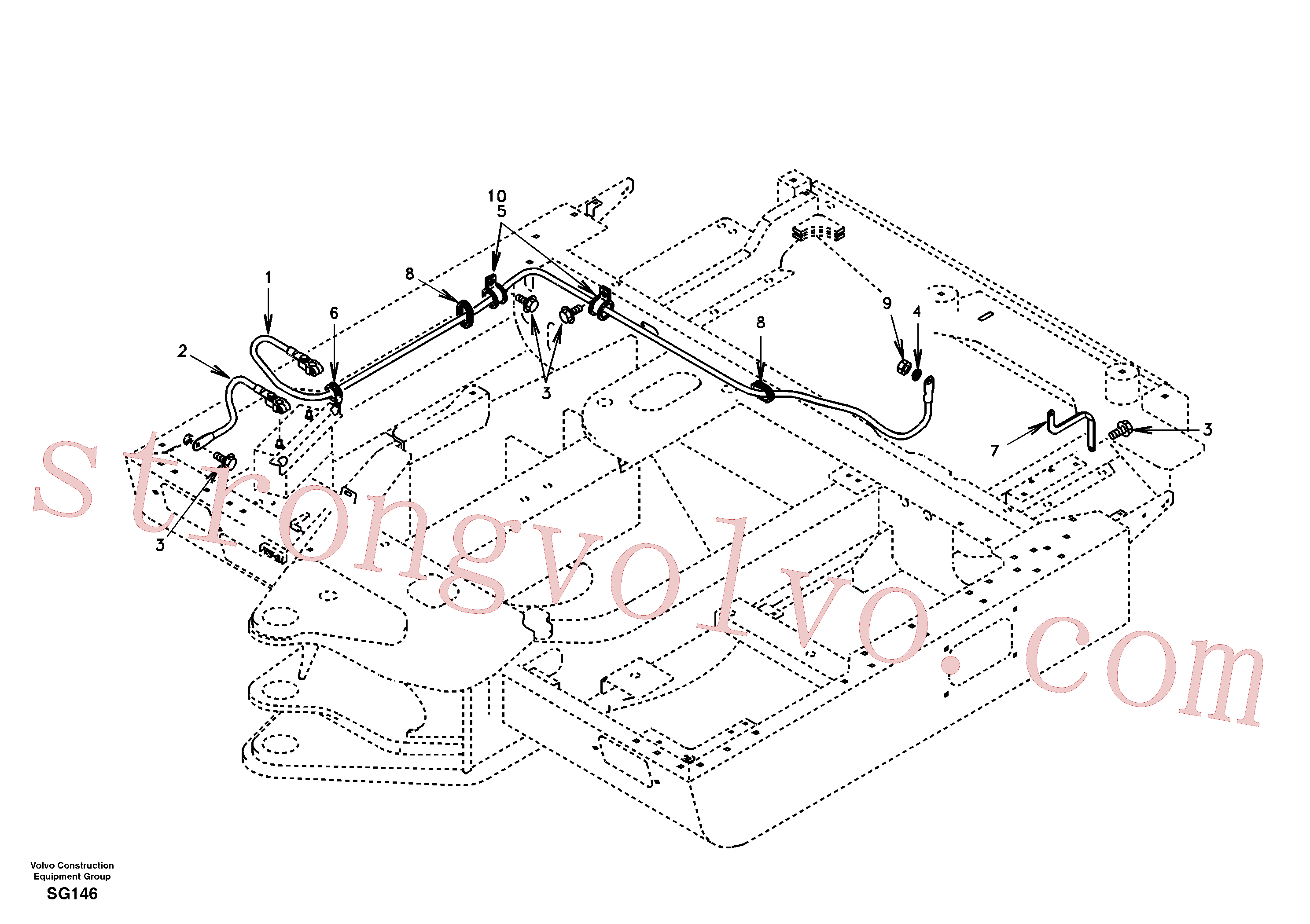 SA9751-33606 Volvo Cabos, bateria(SG146 Montagem)