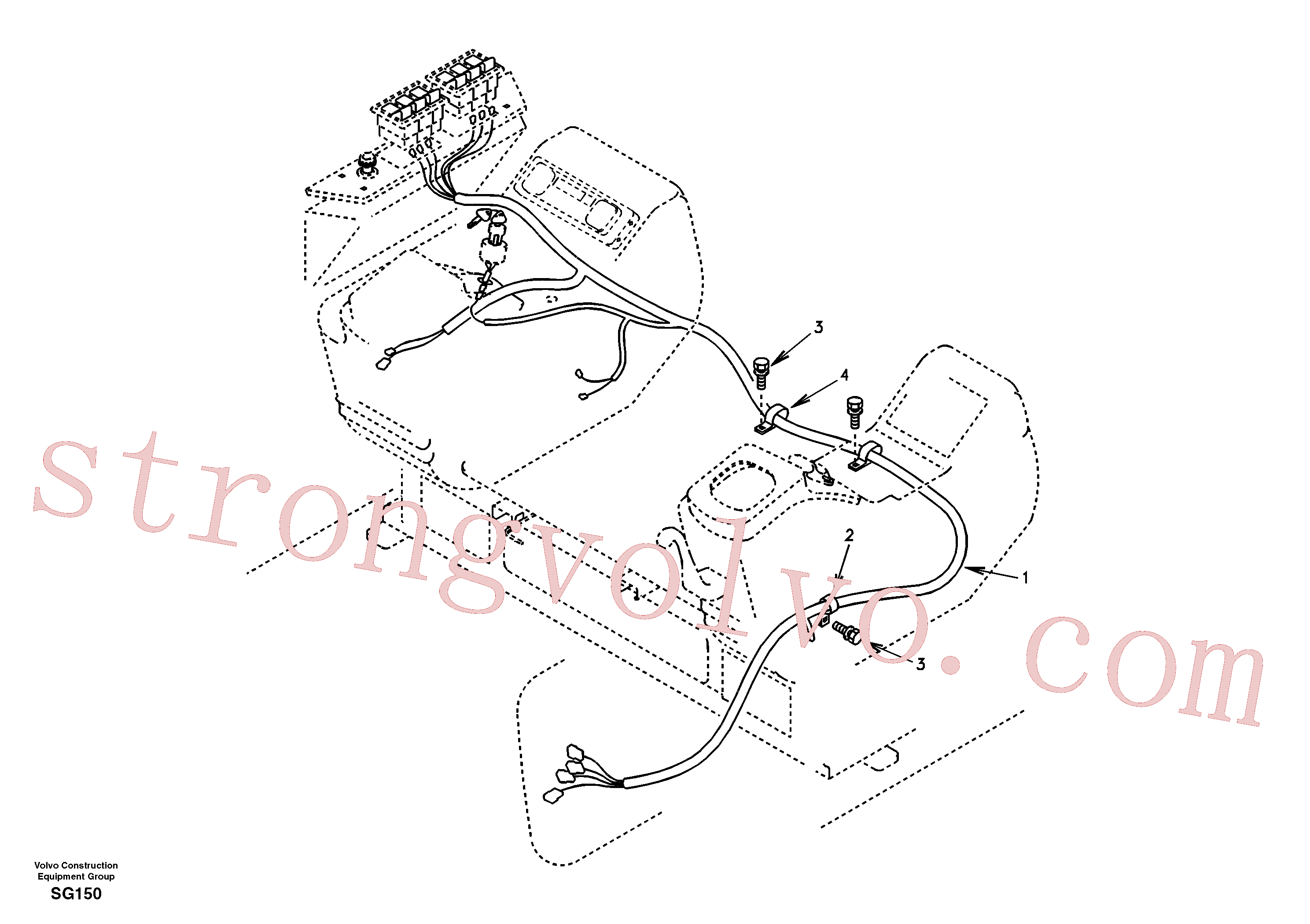 SA9316-03601 Volvo Cablagem, painel de instrumentos(SG150 Montagem)