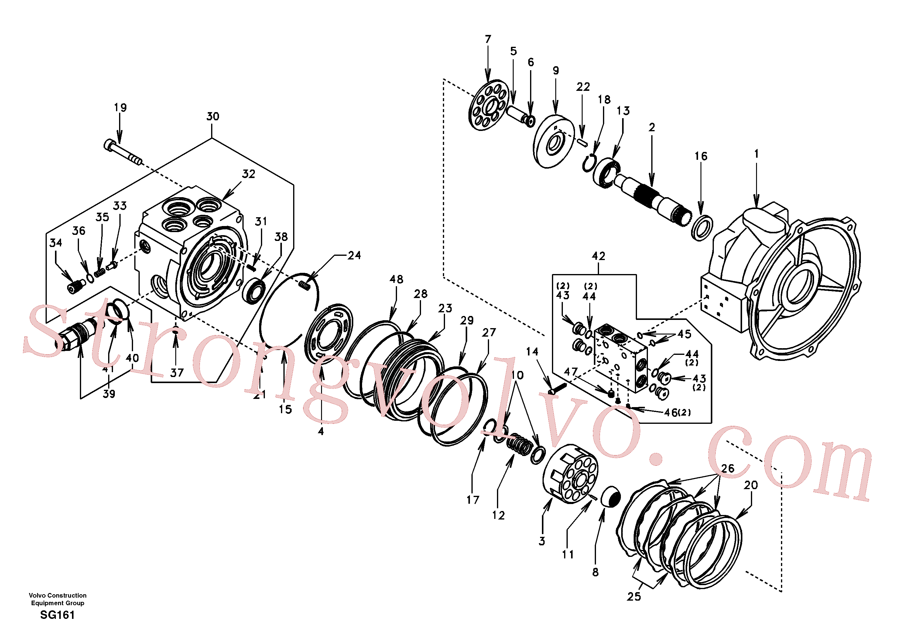 Volvo SA8230-31720 Plug Volvo Acessórios para escavadeira