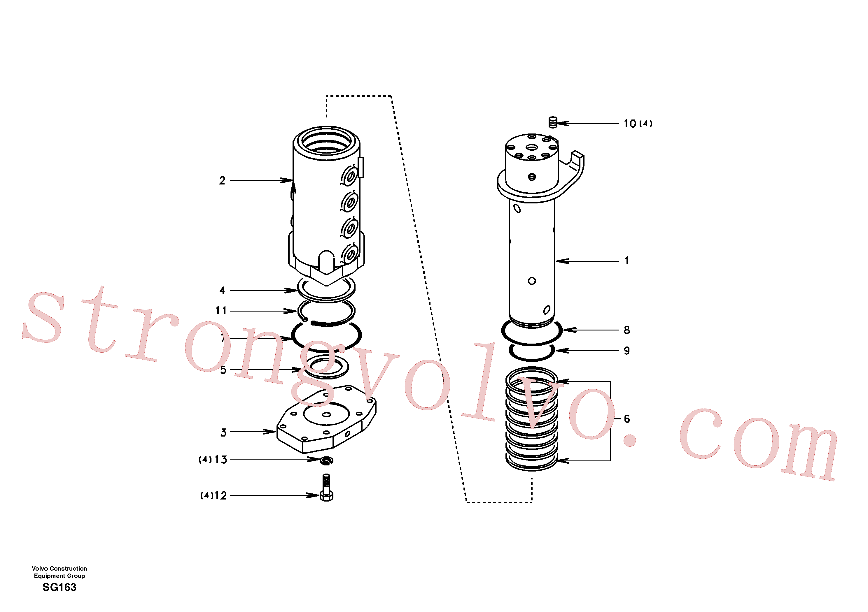 SA1046-01380 Volvo Rótula(SG163 Montagem)