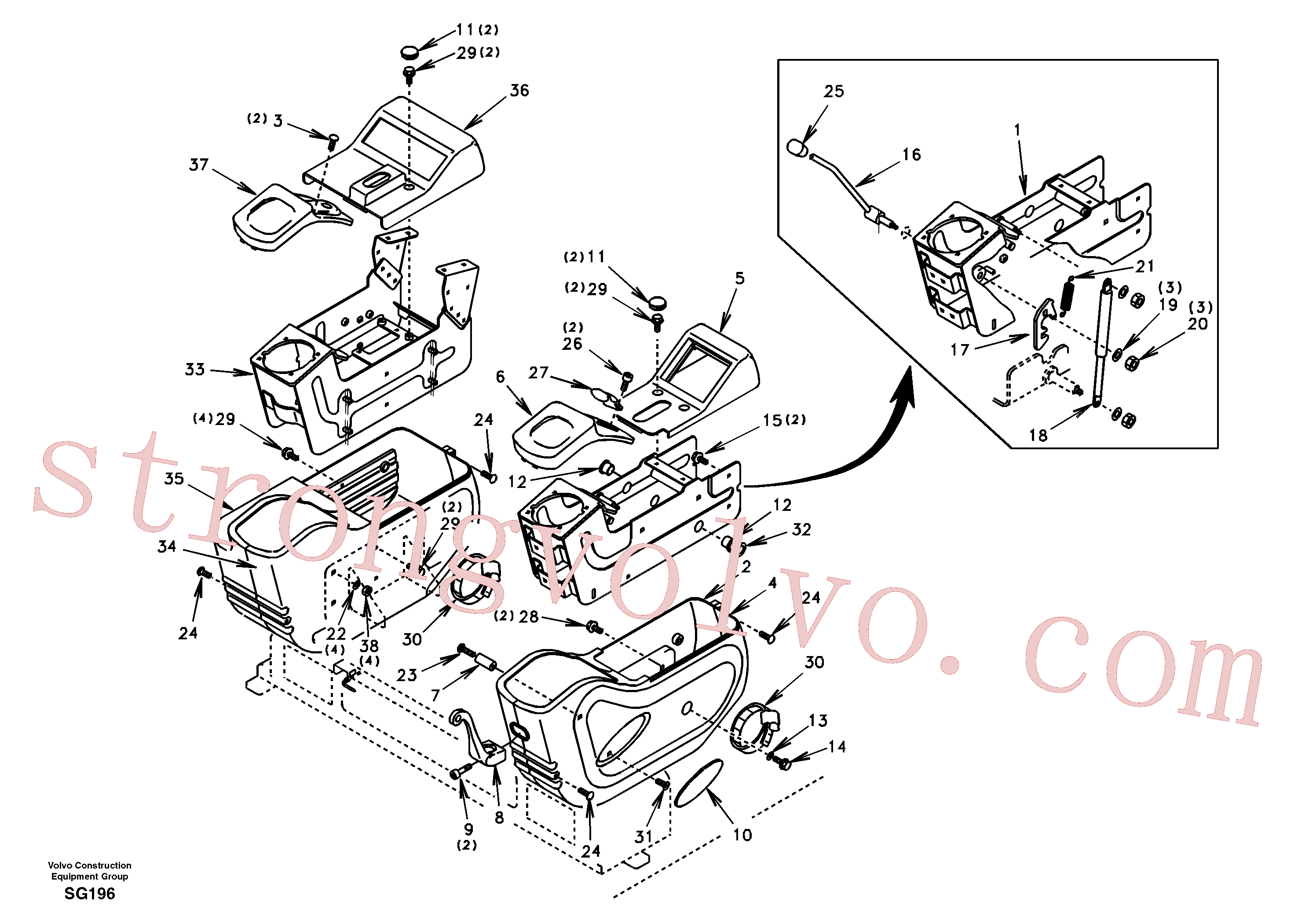 SA9016-10806 Bolt Inscreva-se para Volvo Acessórios para escavadeira