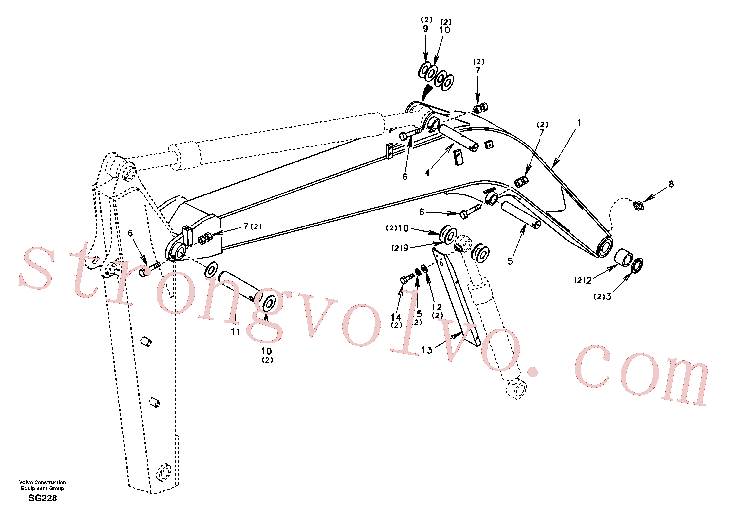 China Made SA9561-05010 Vedação Volvo Acessórios para escavadeira