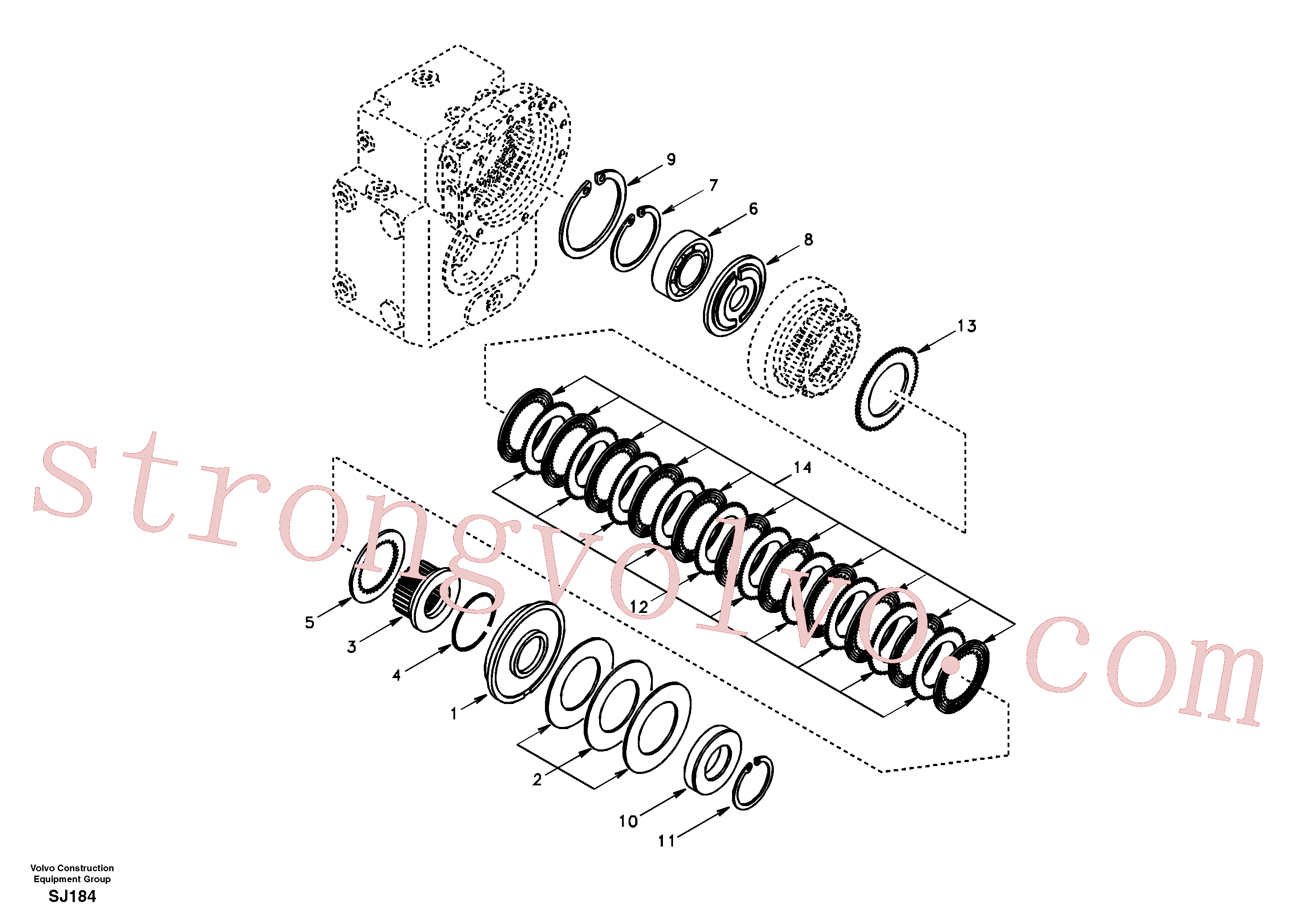 SA8220-02360 Volvo Acoplamento(SJ184 Montagem)