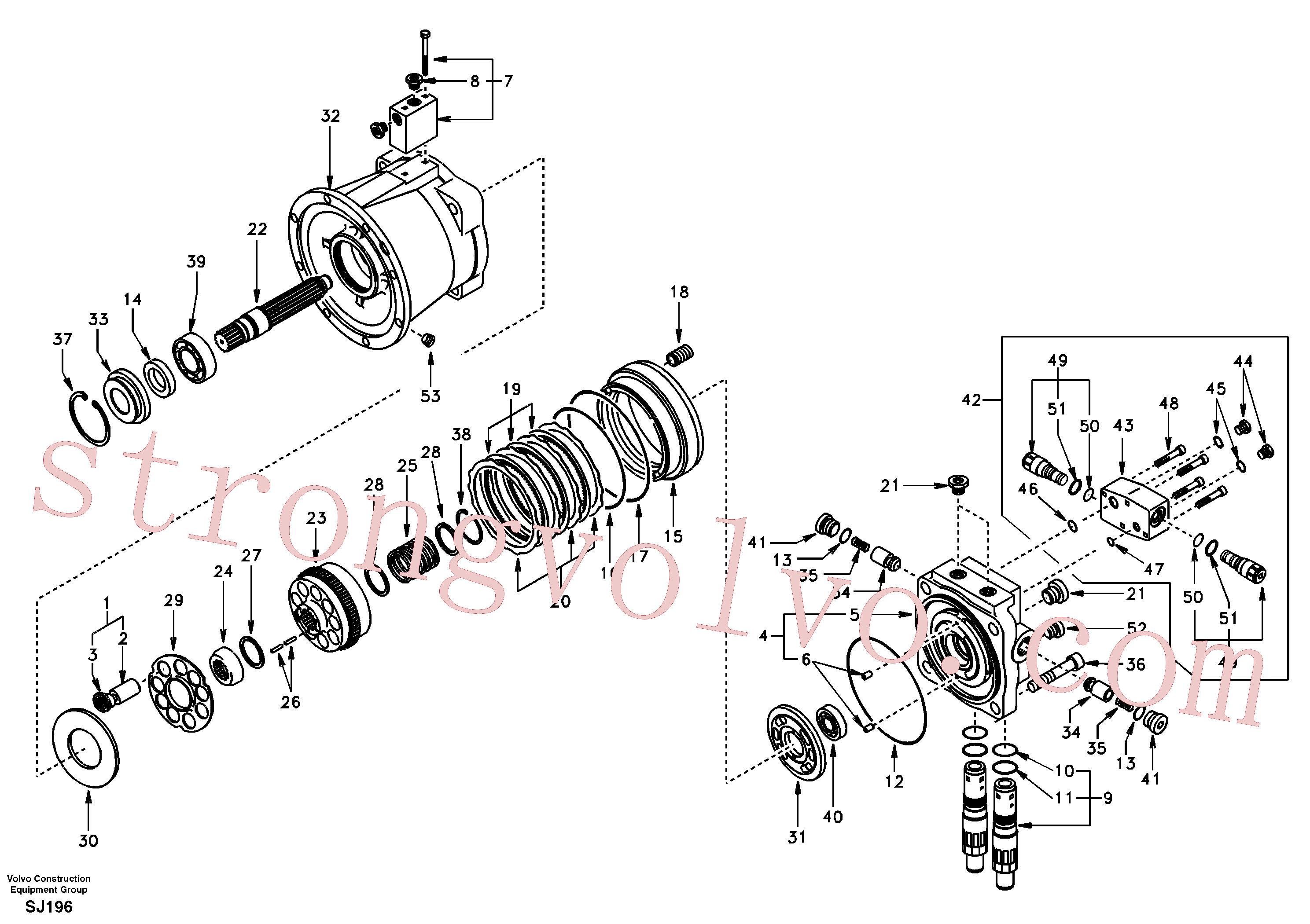 Volvo Acessórios para escavadeira VOE14500018 Seat Acessórios