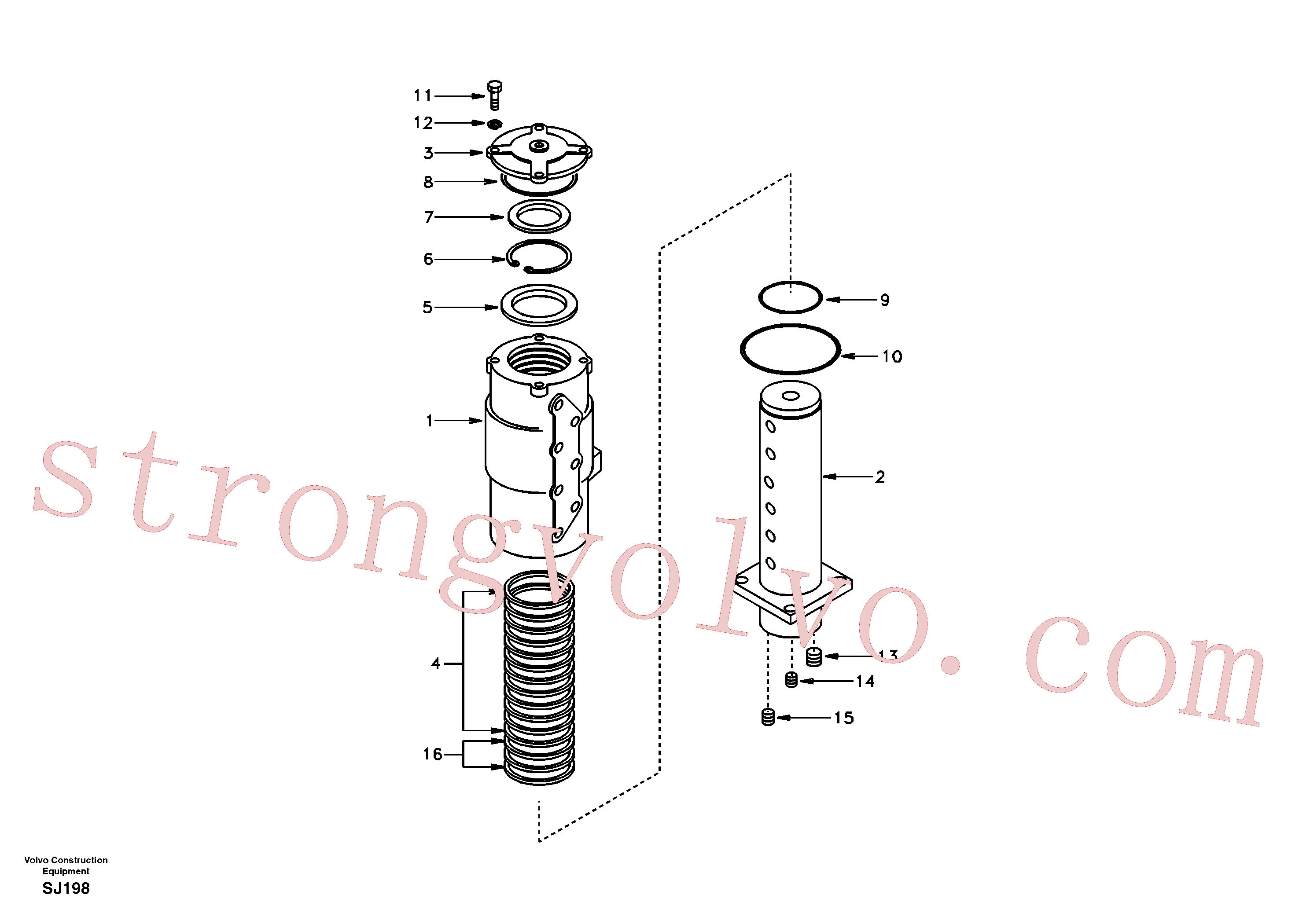 SA1046-00620 Volvo Rótula(SJ198 Montagem)