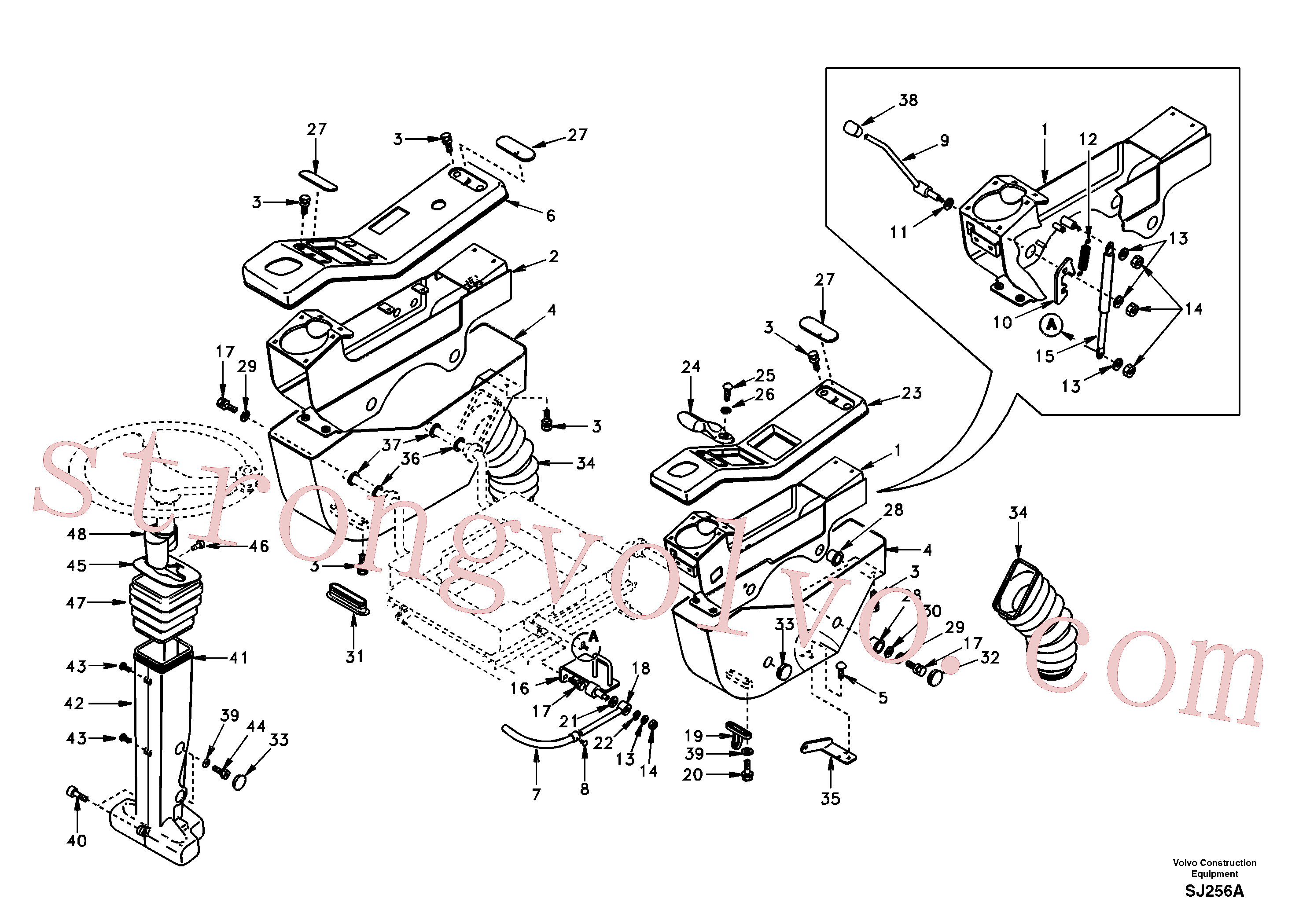SA9426-20030 Volvo Painel de instrumentos, painel de comando(SJ256A Montagem)