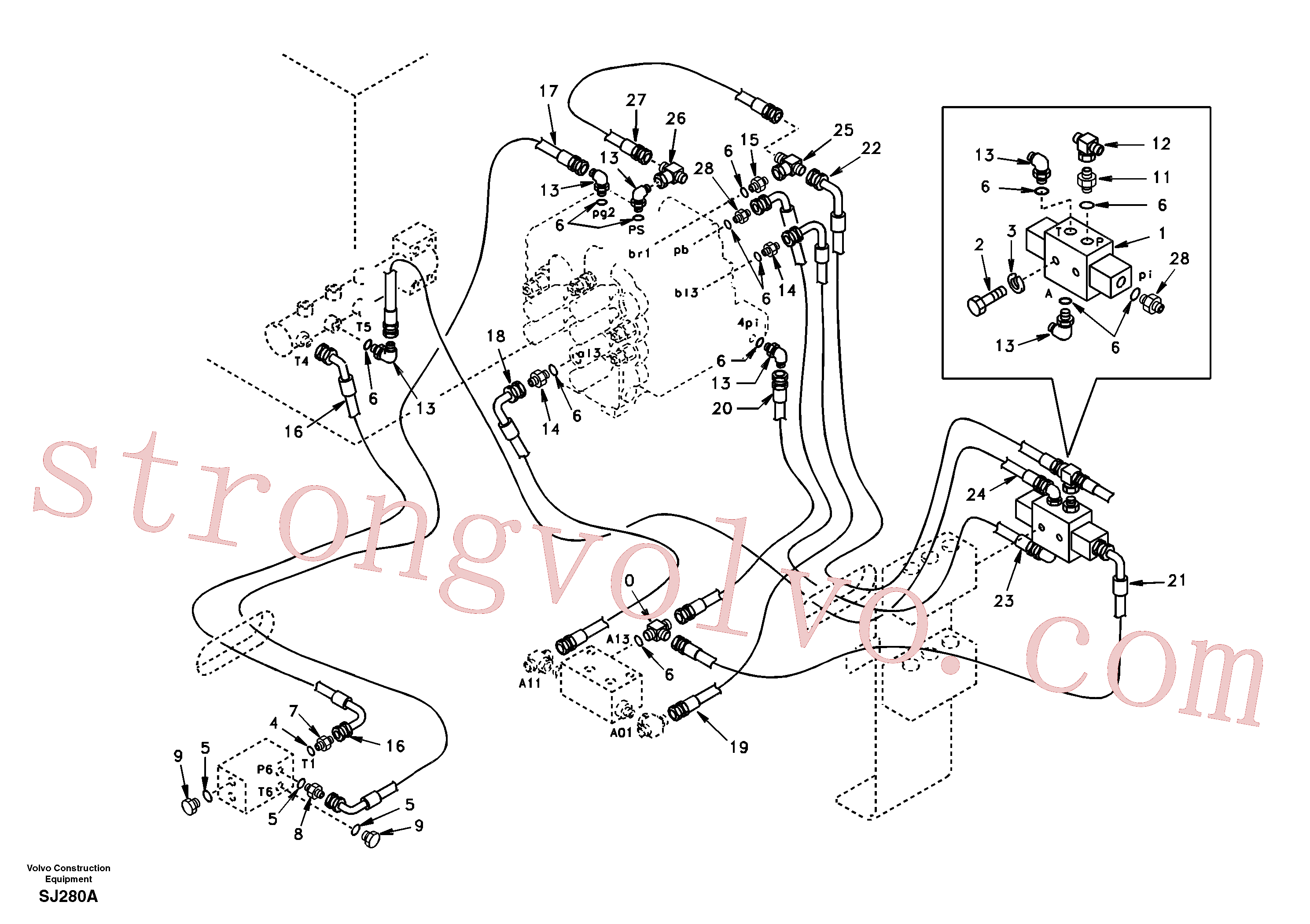 SA9451-02332 Volvo(SJ280A Montagem)