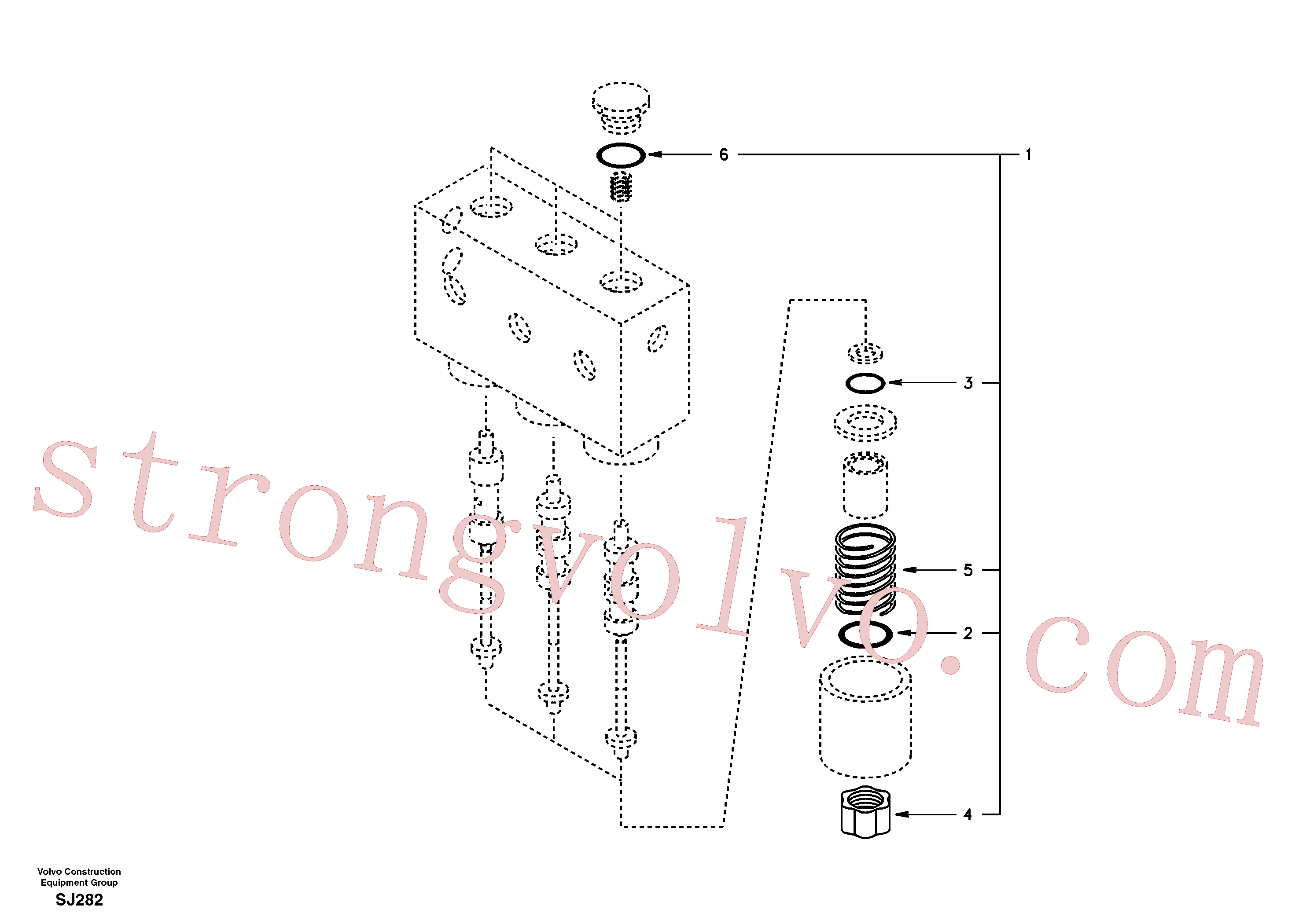 VOE14503079 Volvo Sistema servomotor, válvula solenóide(SJ282 Montagem)