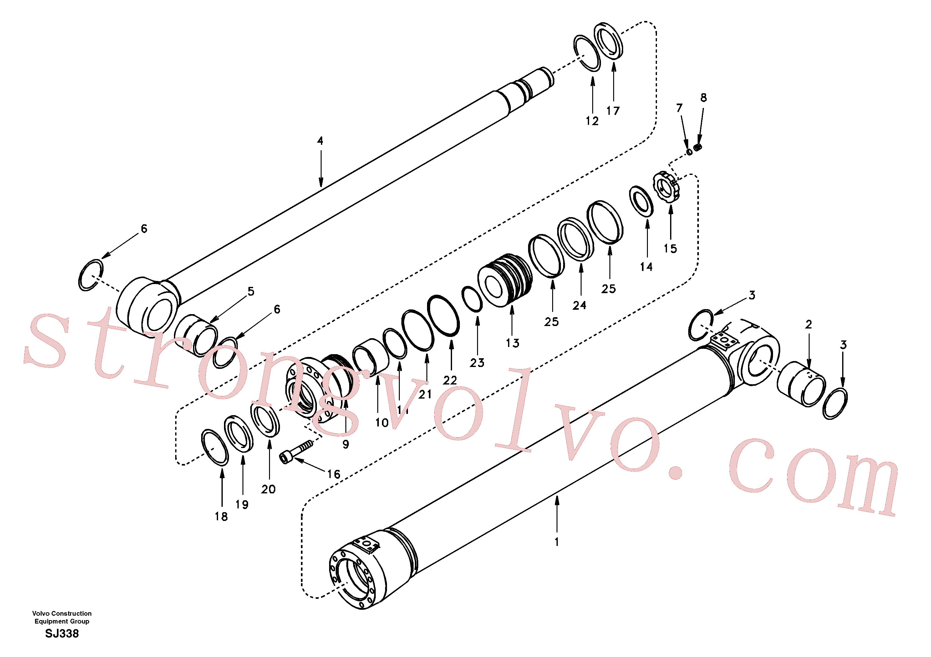 China Made SA1146-03780 Seal Volvo Acessórios para escavadeira